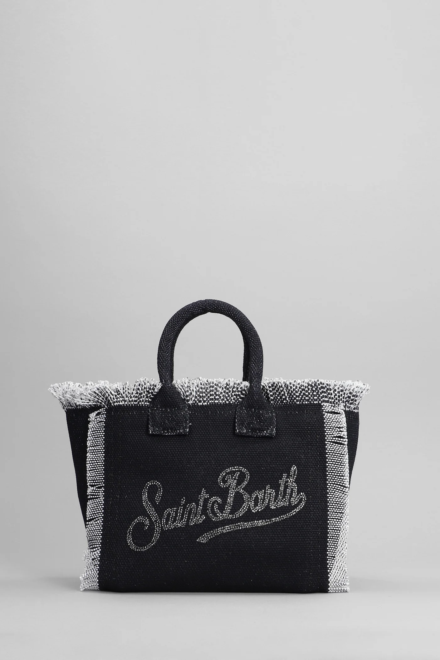Vanity mini Tote in black cotton - Image 3