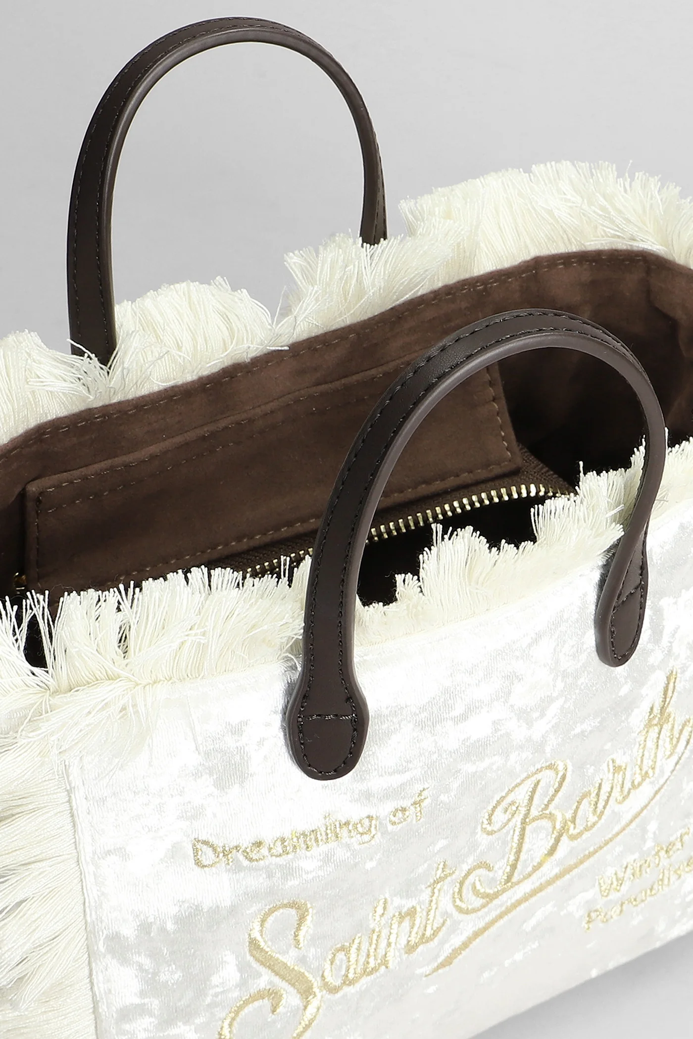 Vanity mini w Tote in beige polyester - Image 4