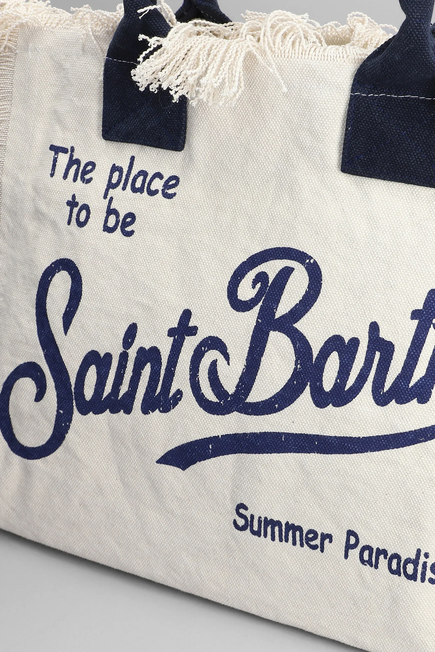Vanity Tote in beige cotton - Image 4