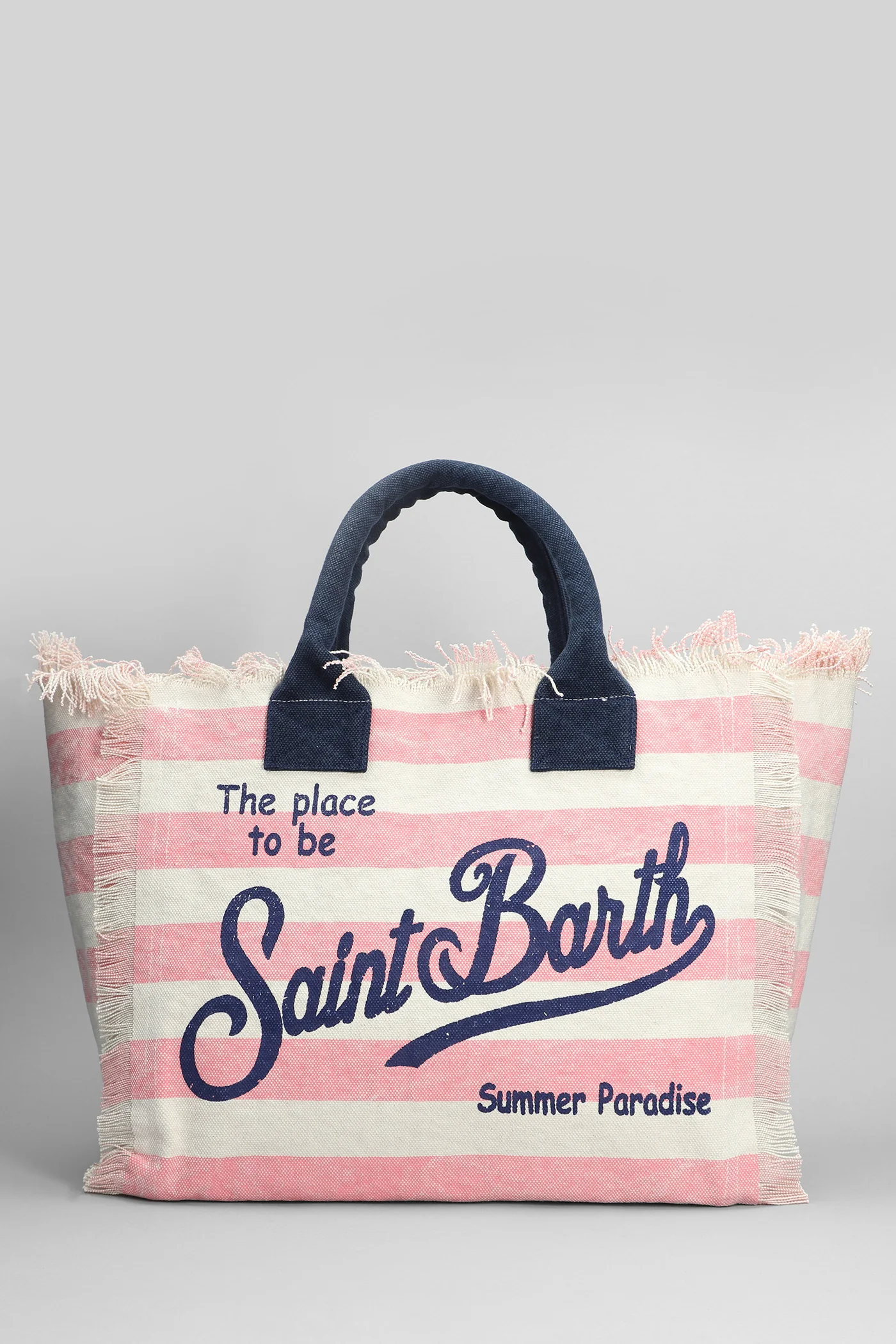 Vanity Tote in beige cotton - Image 3