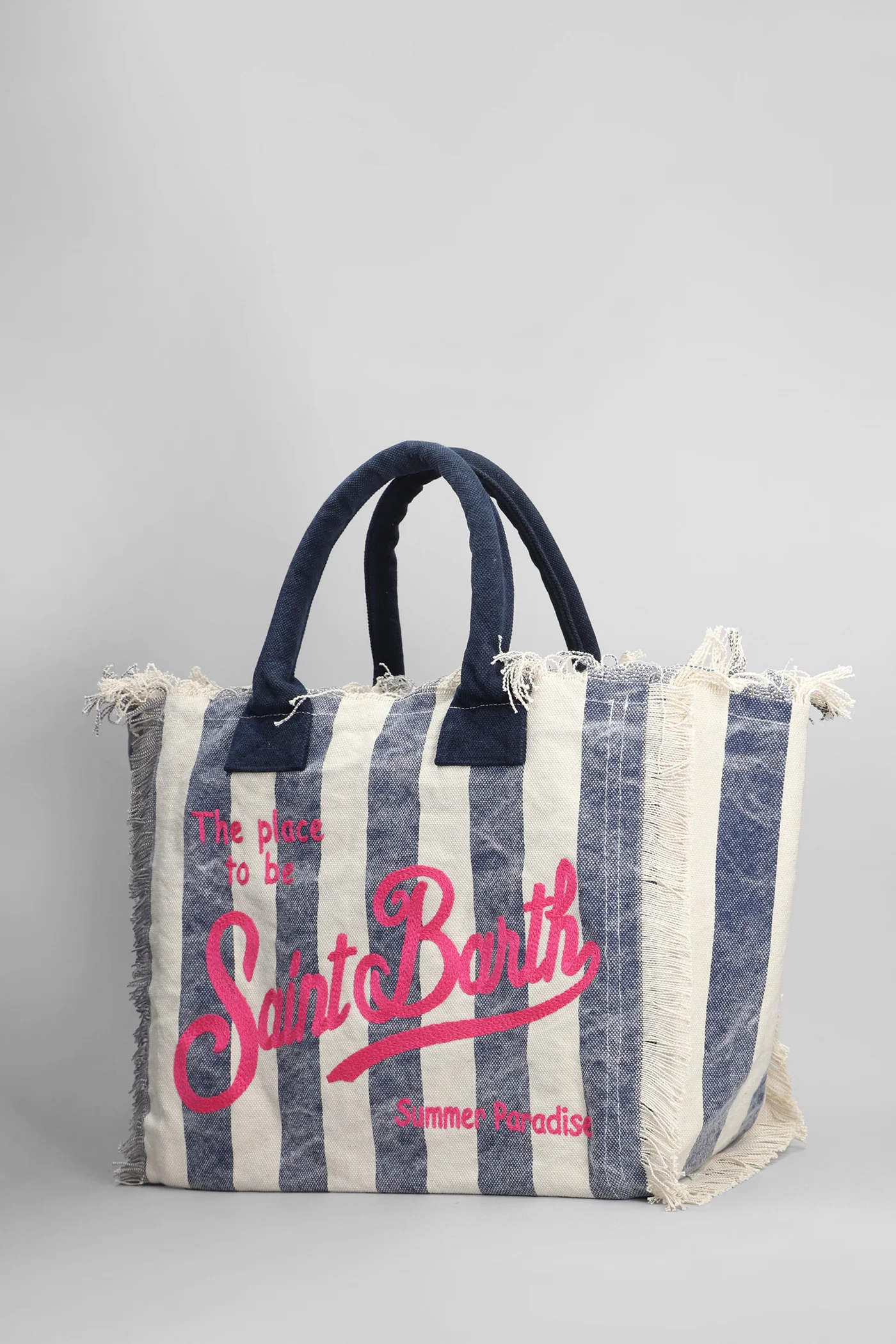 Vanity Tote in beige cotton - Image 2