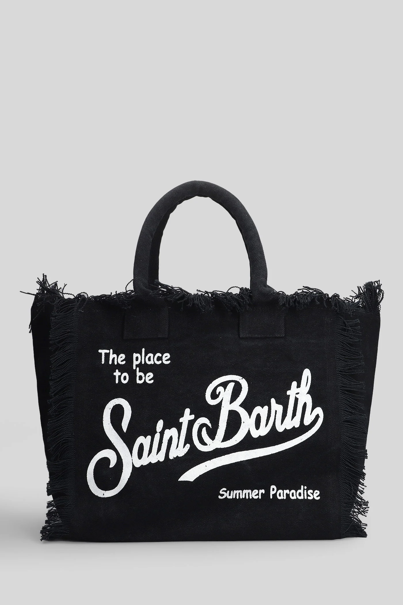 Vanity Tote in black canvas