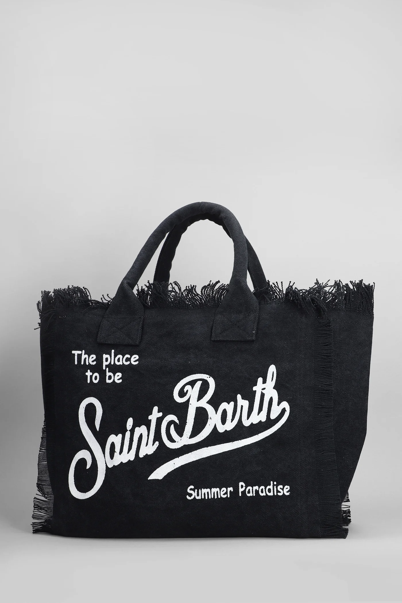 Vanity Tote in black cotton - Image 2