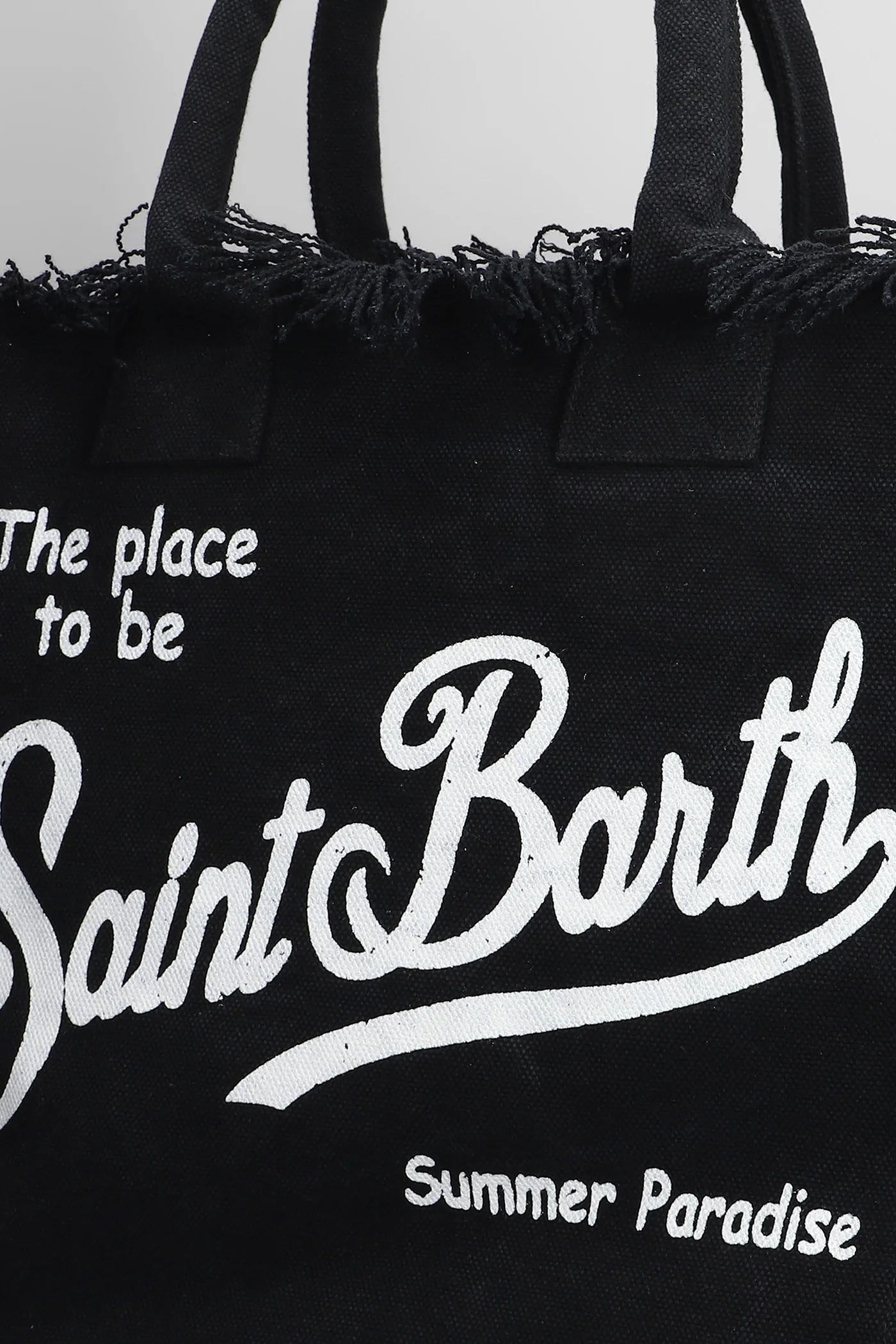 Vanity Tote in black cotton - Image 4