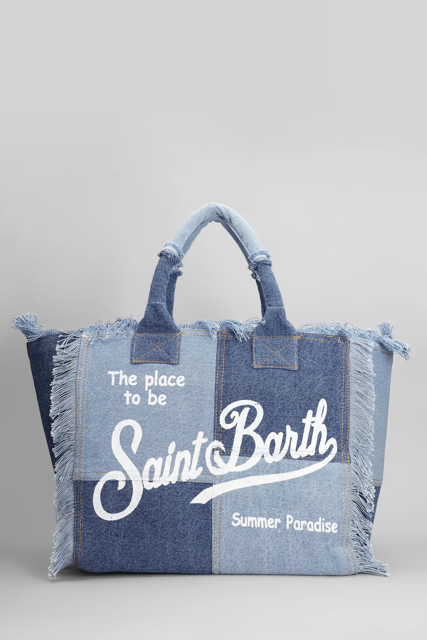 Vanity Tote in blue denim - Image 3