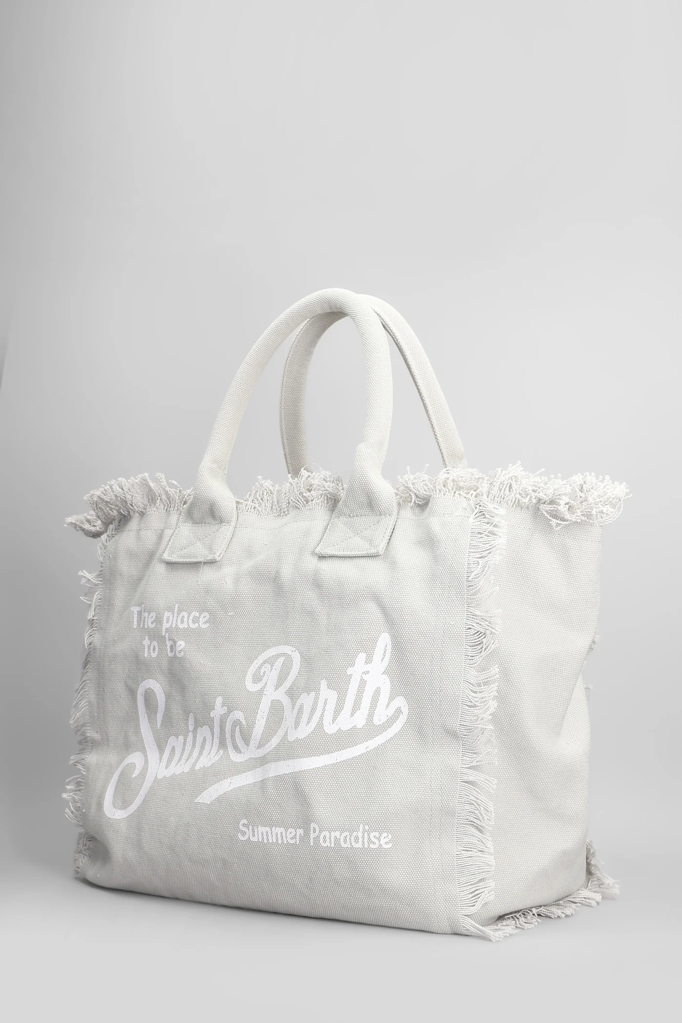 Vanity Tote in grey cotton - Image 2