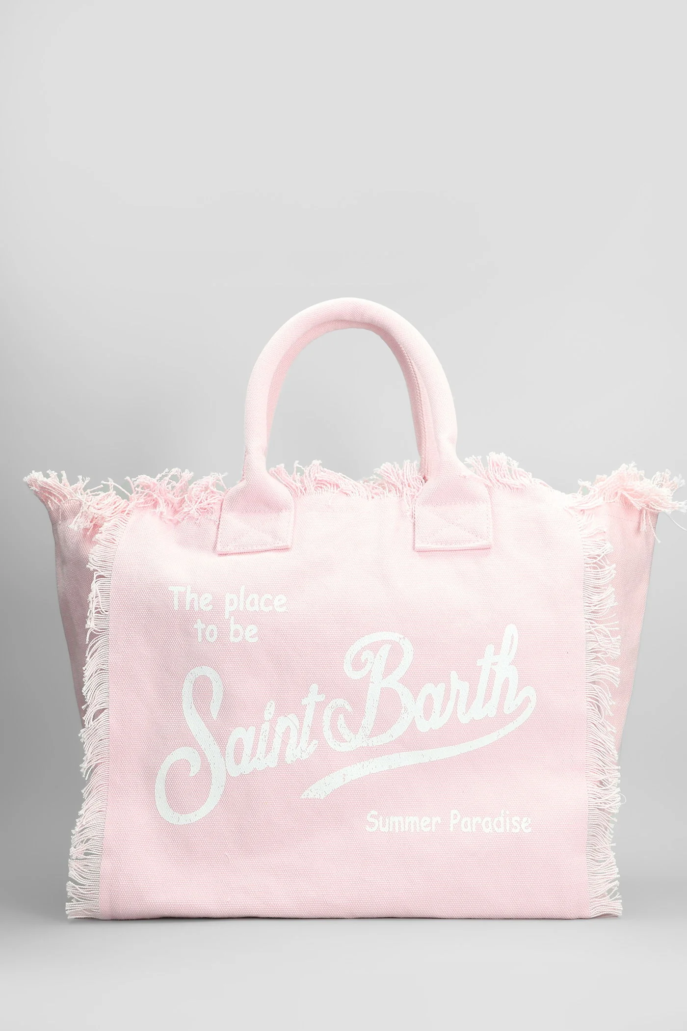 Vanity Tote in rose-pink cotton