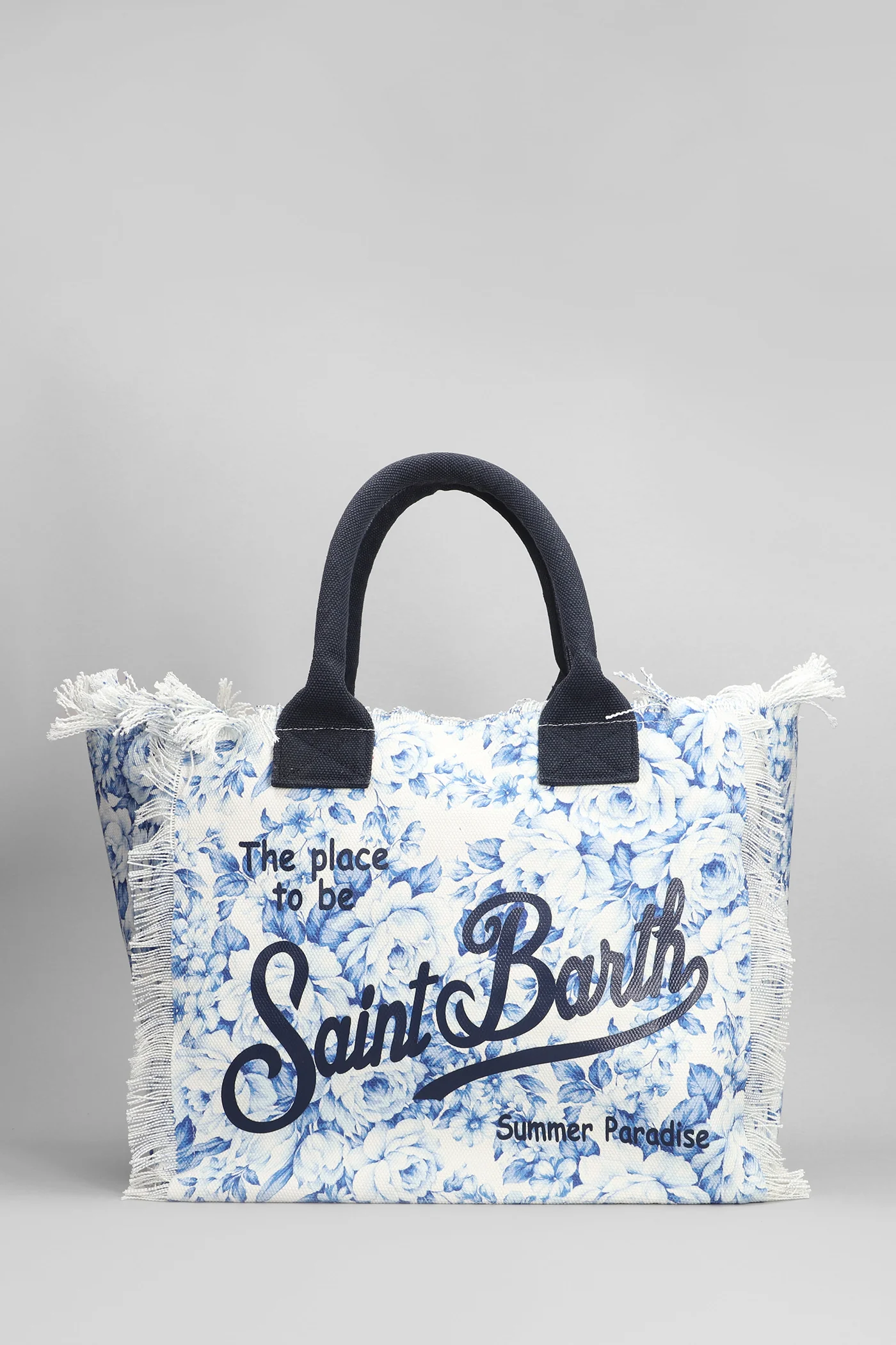 Vanity Tote in white cotton - Image 3