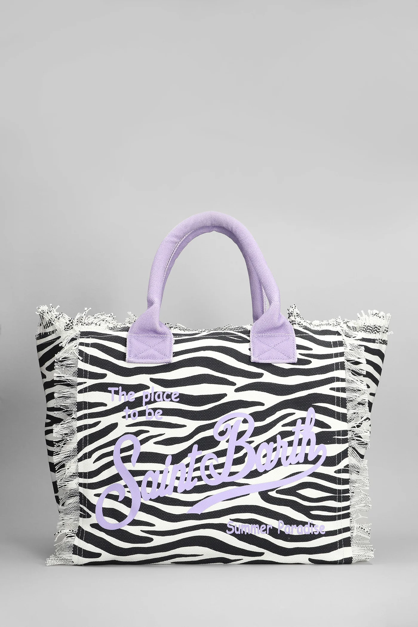 Vanity Tote in white cotton - Image 3