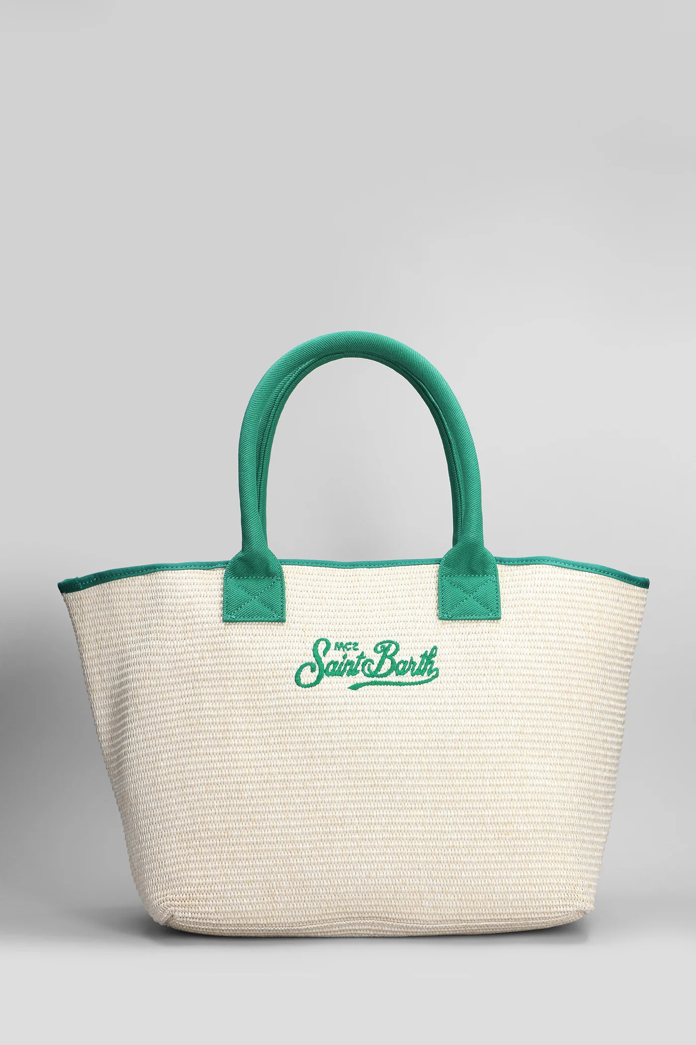Vionette Tote in beige raffia - Image 3