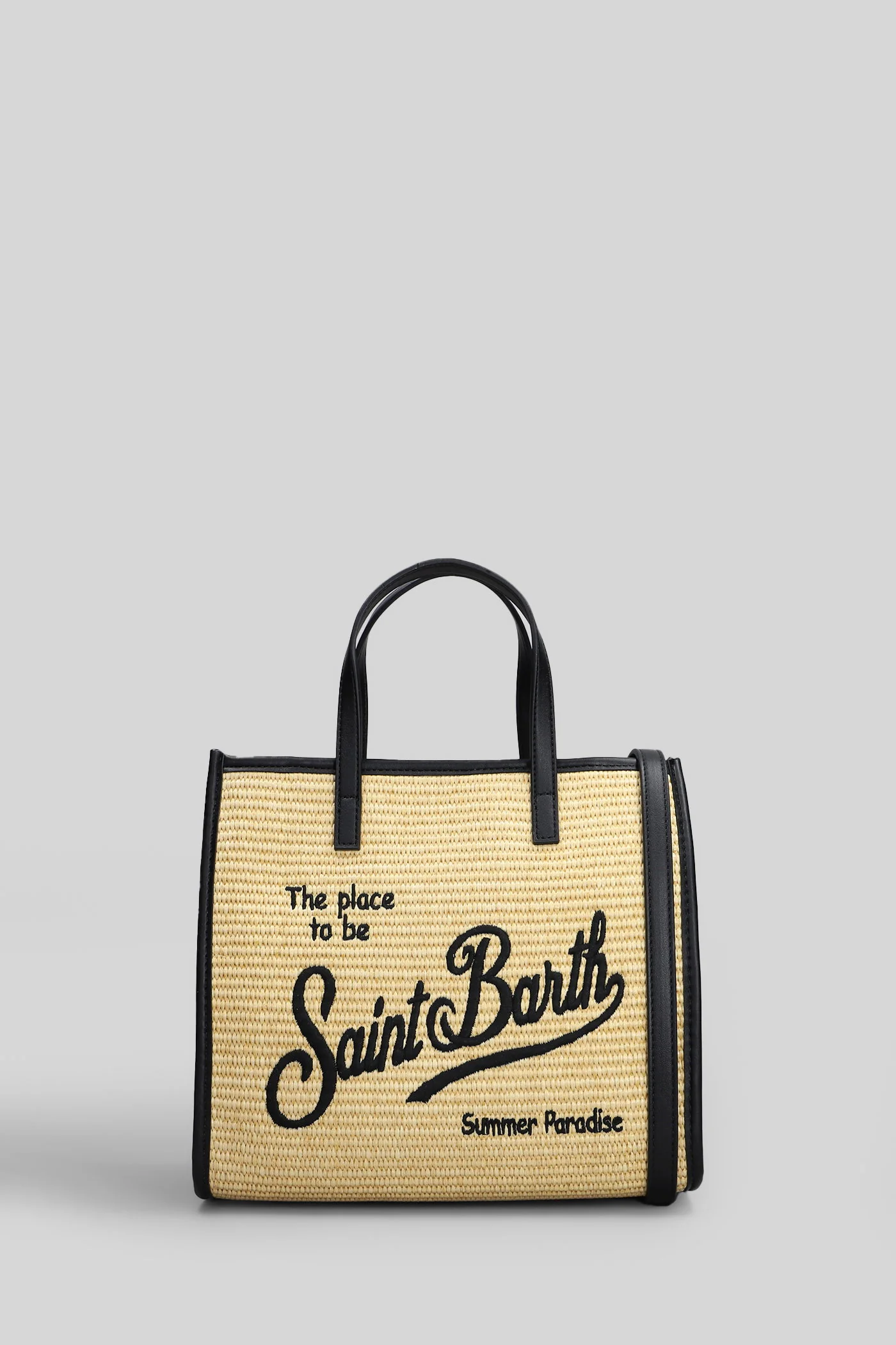 Vivian Mini Straw Shoulder bag in white raffia
