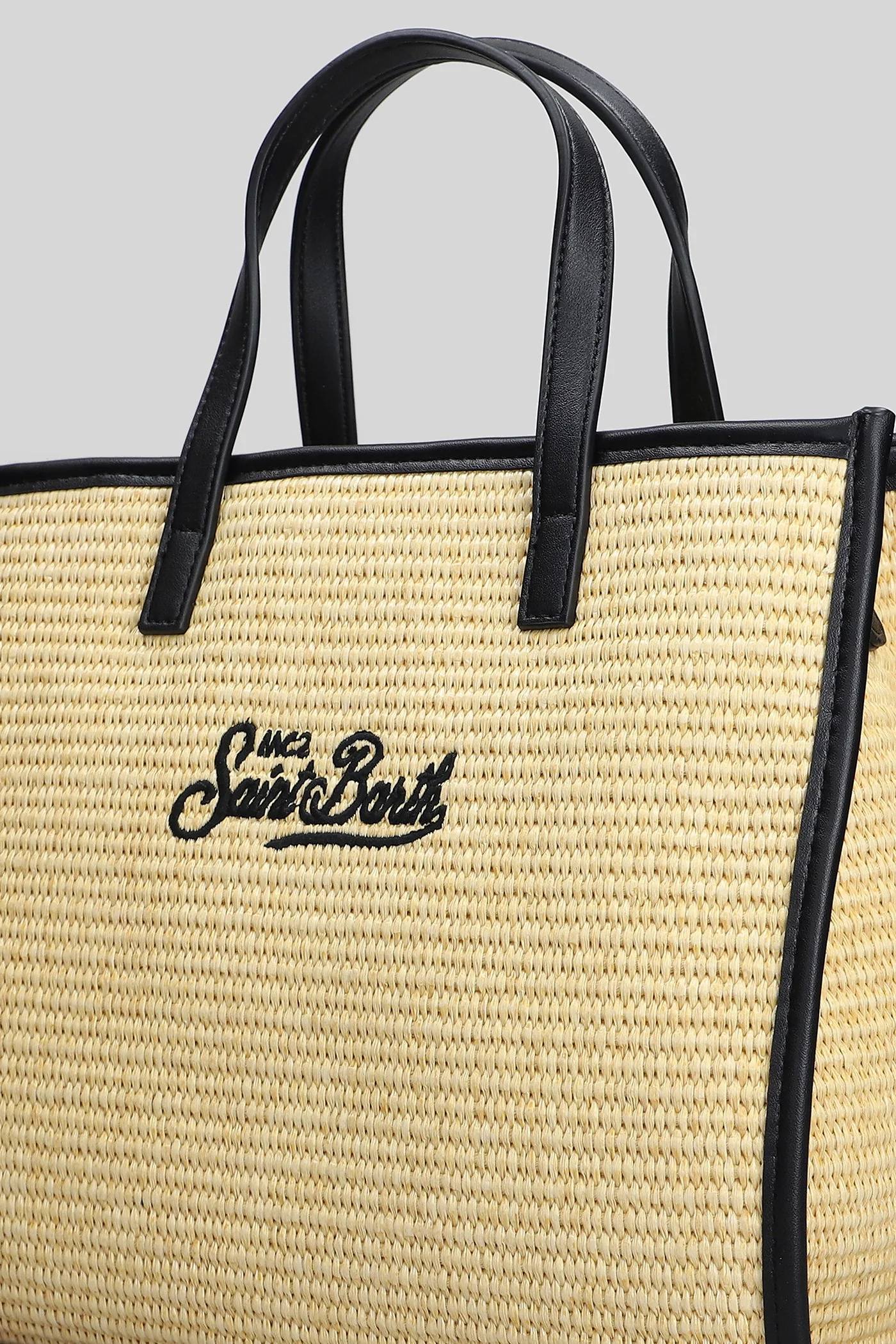 Vivian Mini Straw Shoulder bag in white raffia - Image 4