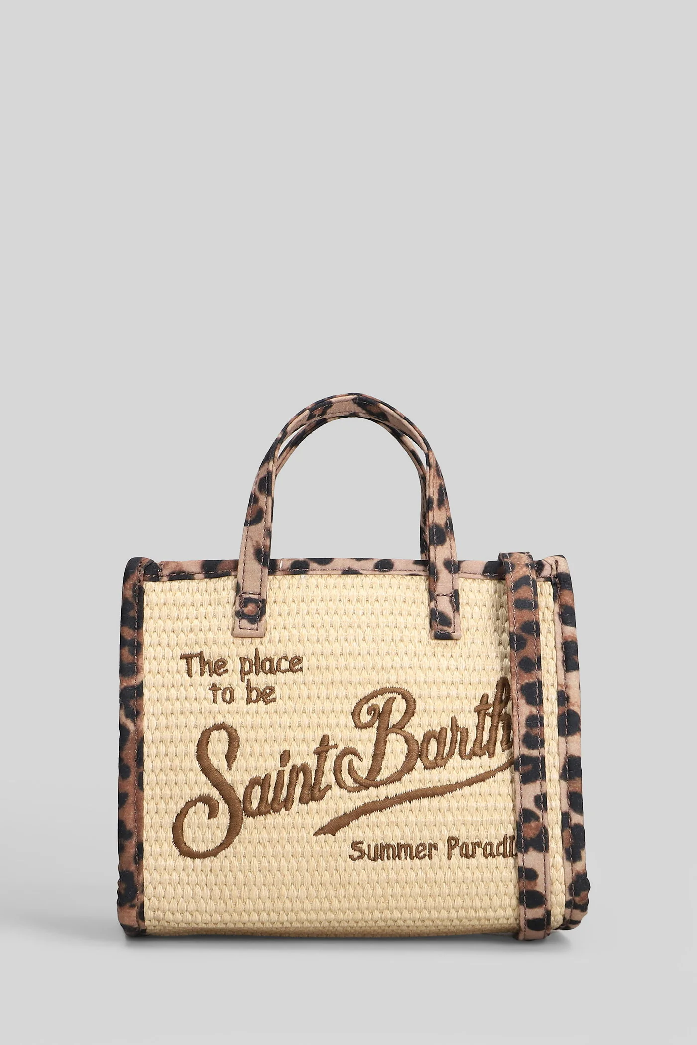 Vivian Mini Straw Shoulder bag in white raffia