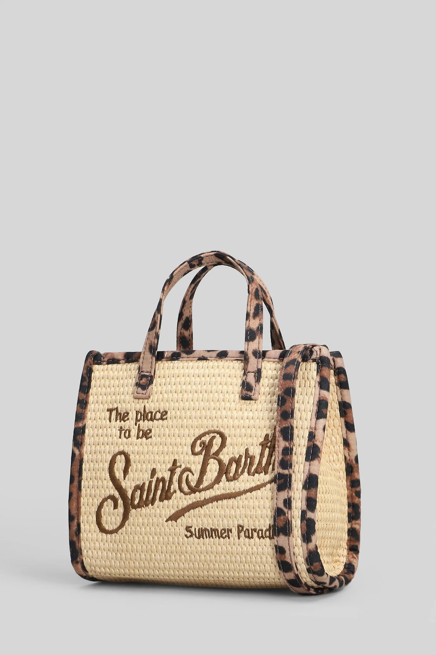 Vivian Mini Straw Shoulder bag in white raffia - Image 2