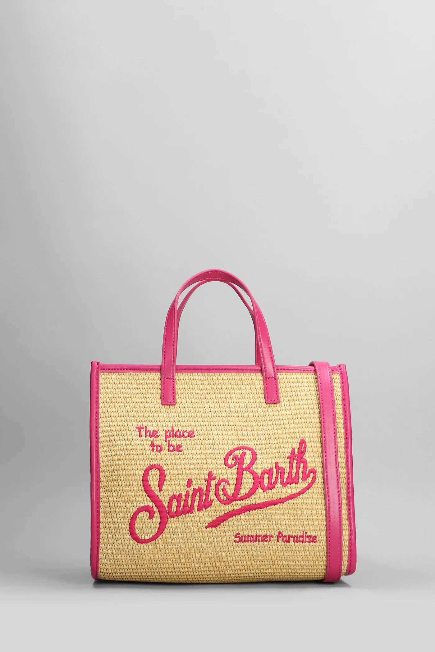 Vivian mini straw Tote in beige raffia
