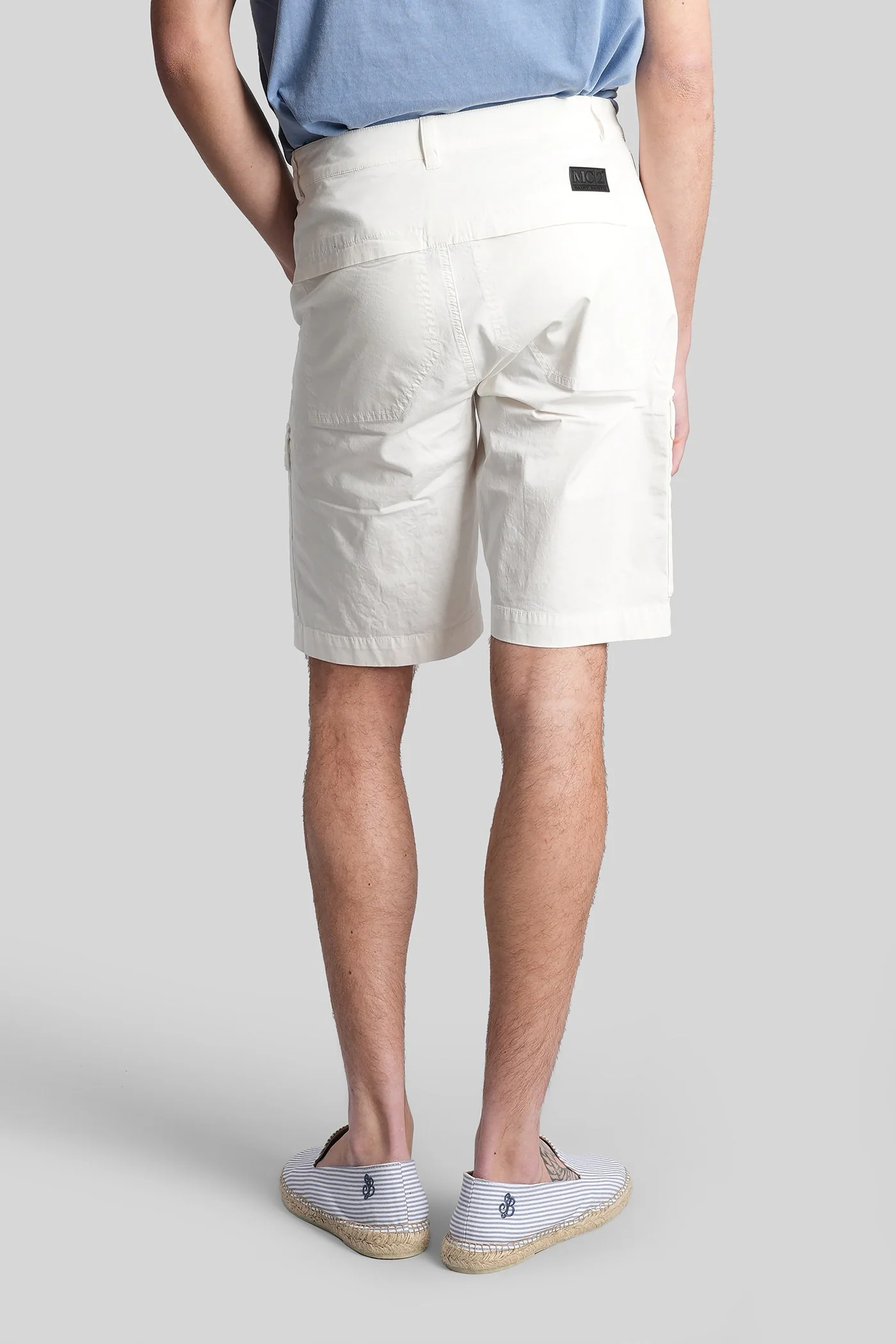 Wake Shorts in white cotton - Image 3