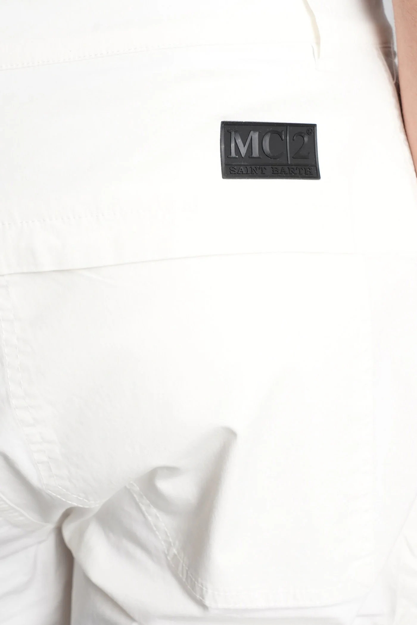 Wake Shorts in white cotton - Image 5