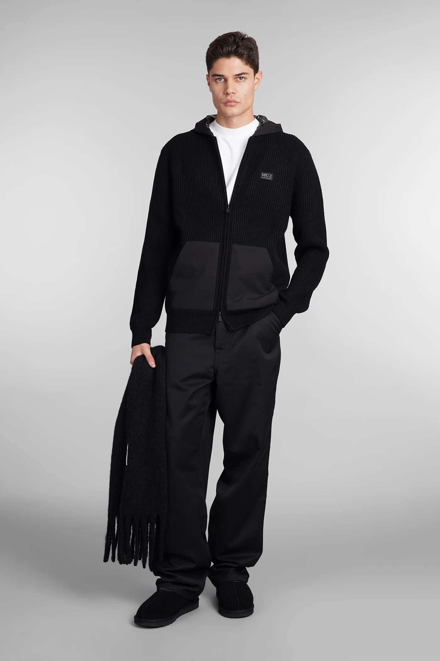 Wiberg Knitwear in black wool - Image 2