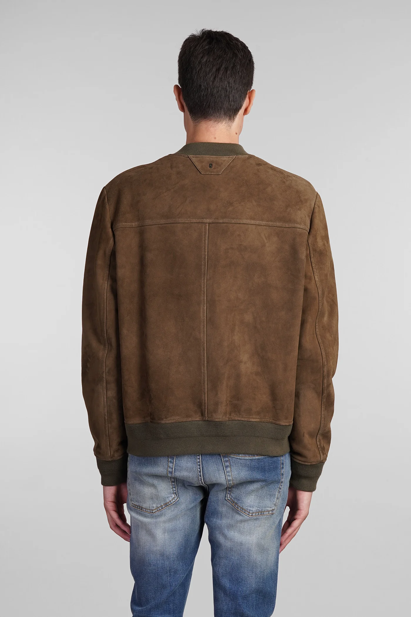 Bomber Jacket in brown leather - Image 3