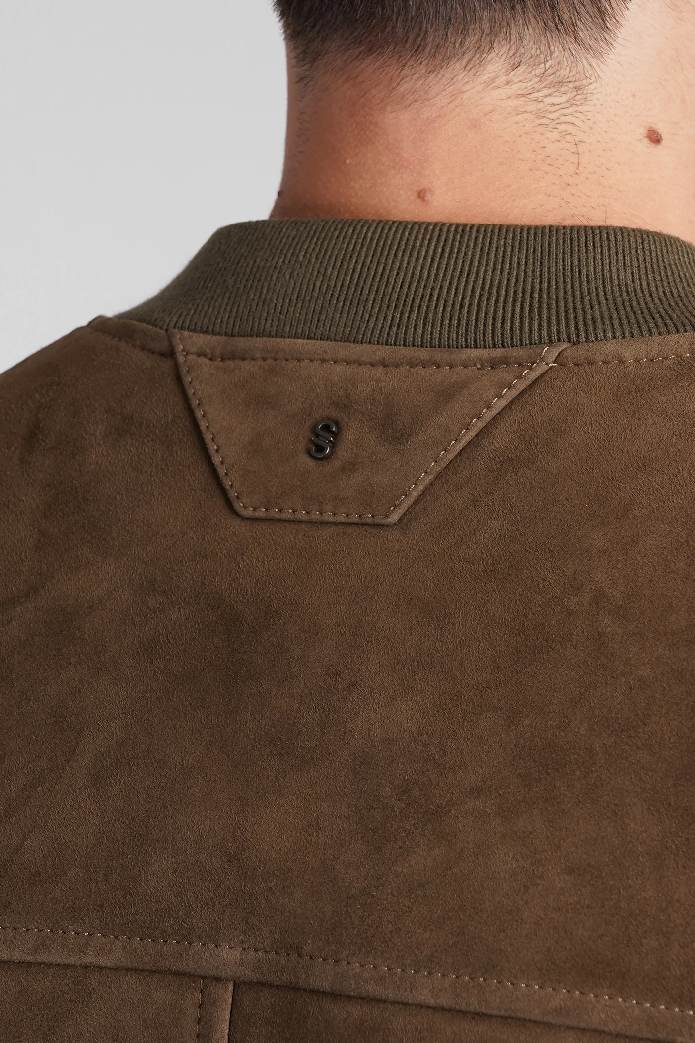 Bomber Jacket in brown leather - Image 5