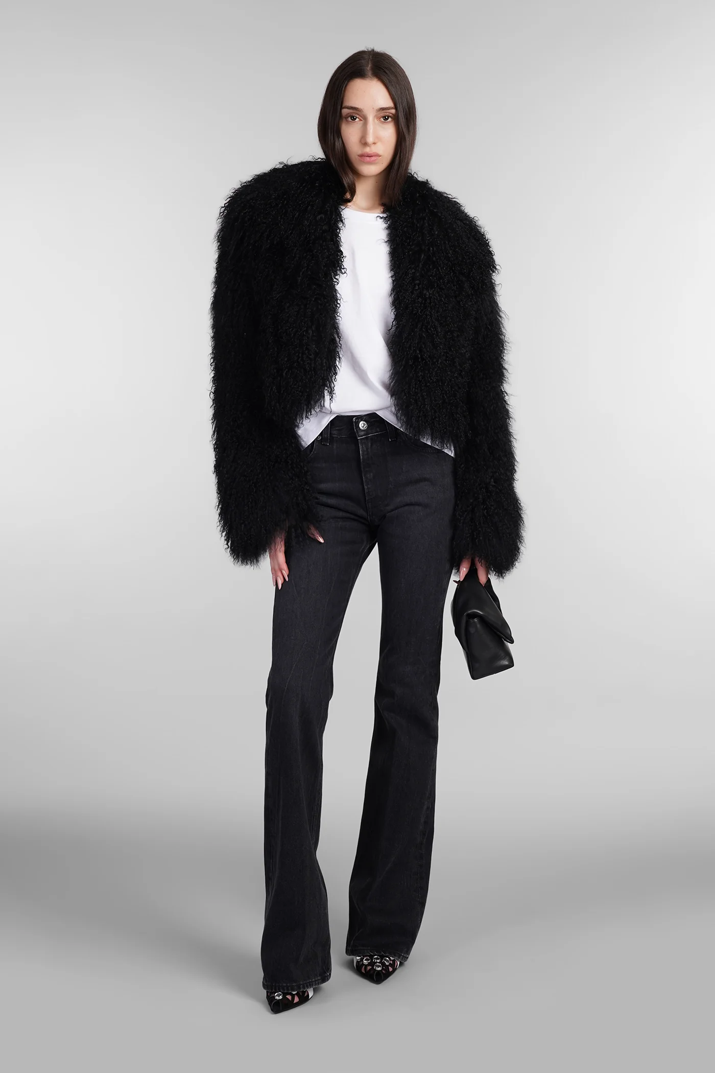 Fur & Shearling in black leather - Image 2