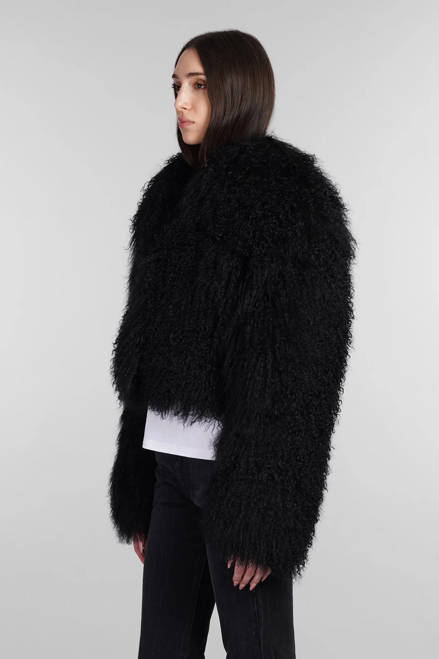 Fur & Shearling in black leather - Image 4