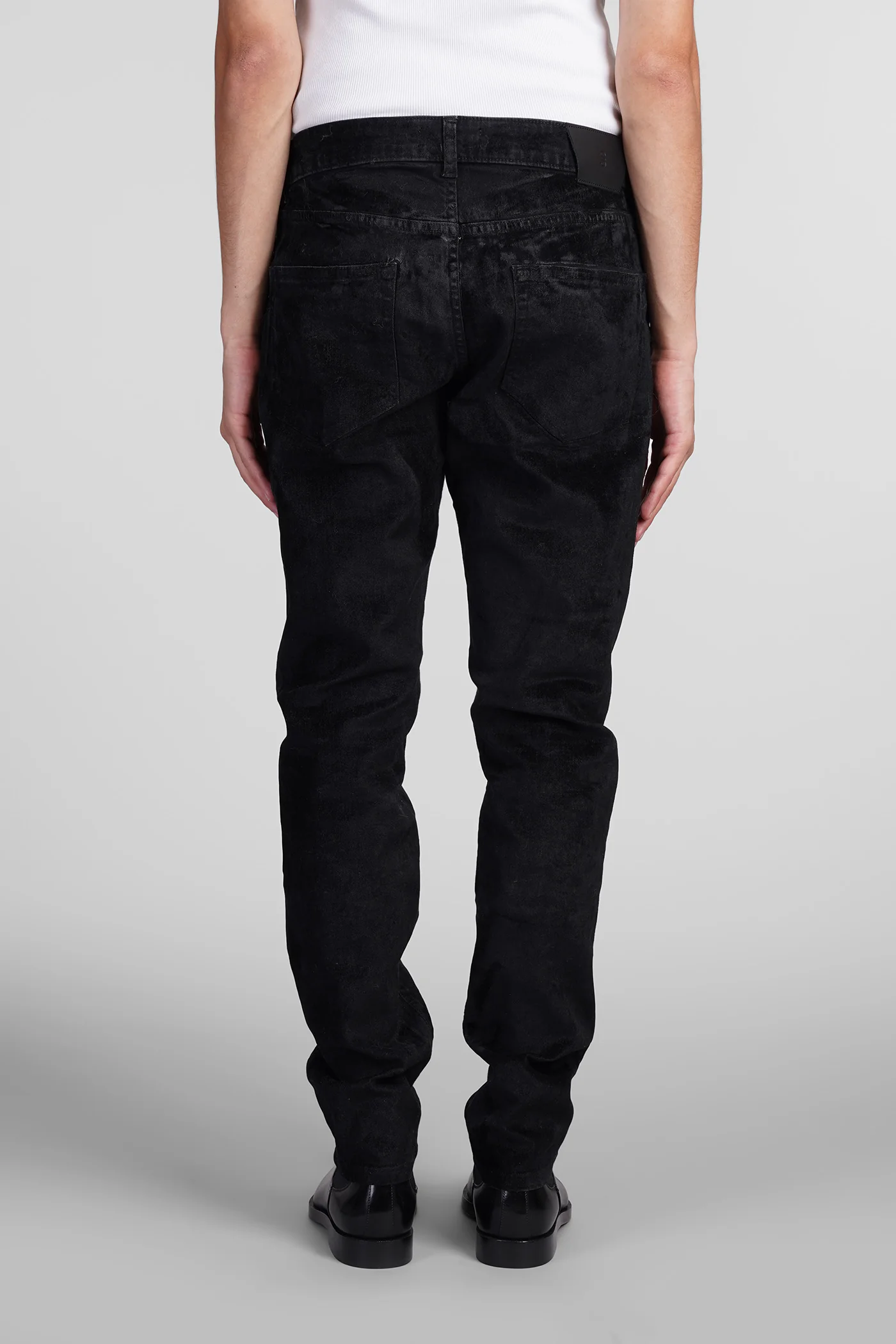 Jeans in black cotton - Image 3