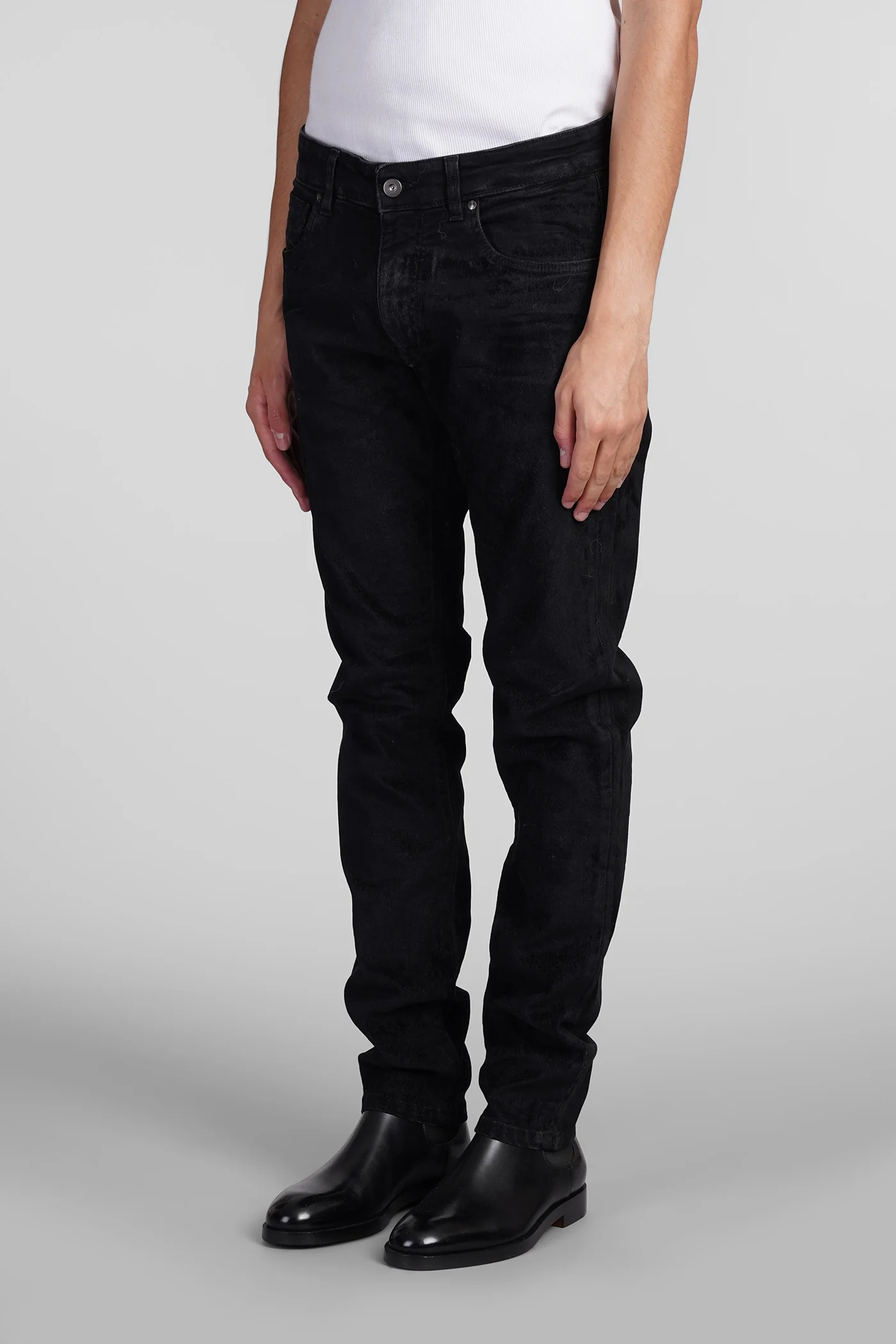Jeans in black cotton - Image 4