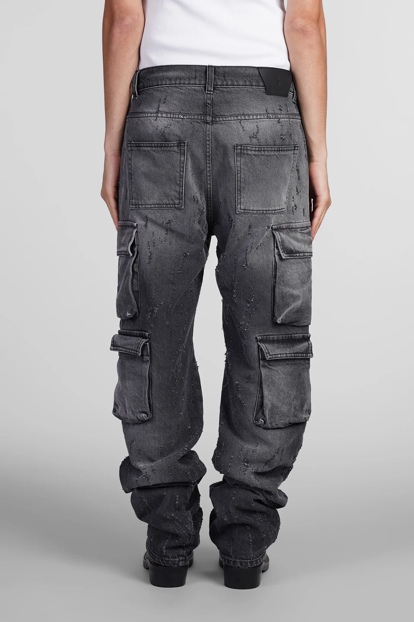 Jeans in black cotton - Image 3