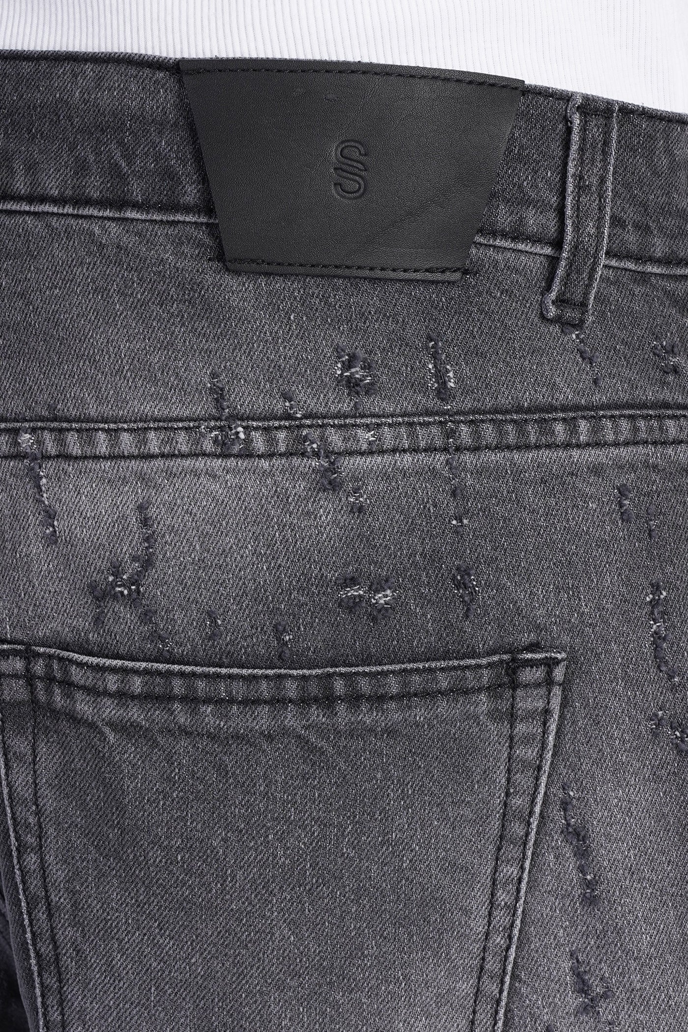 Jeans in black cotton - Image 5