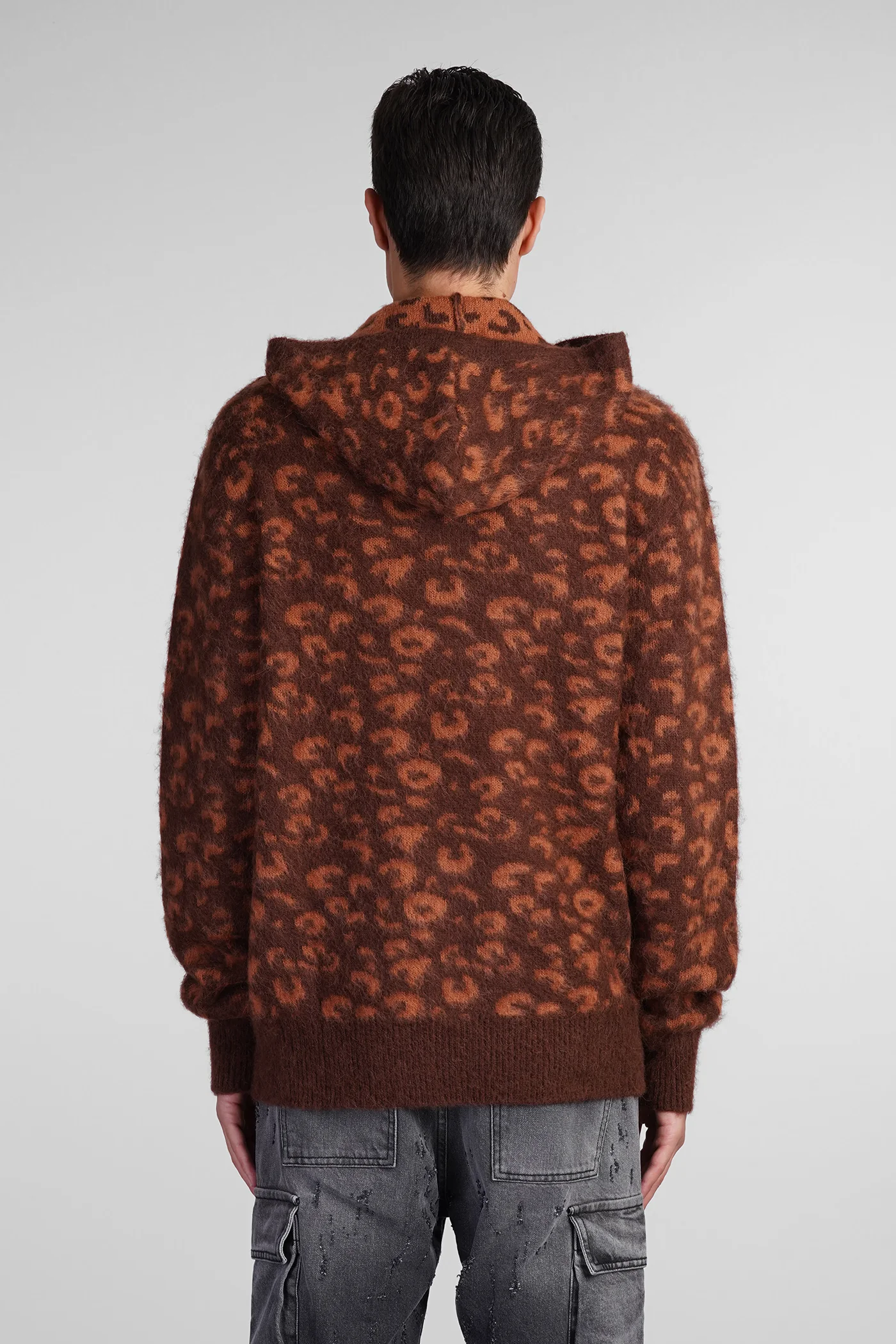 Knitwear in brown polyamide - Image 3