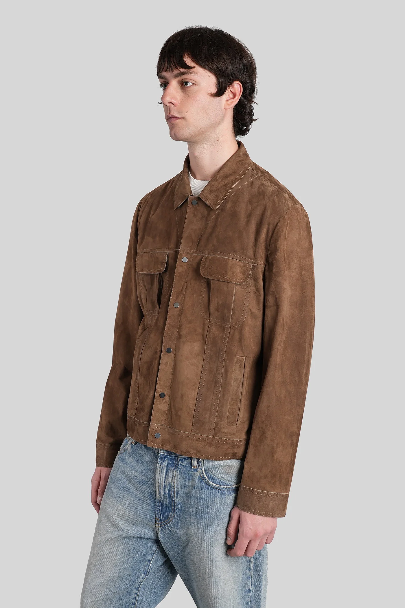 Leather jacket in Camel leather - Image 4