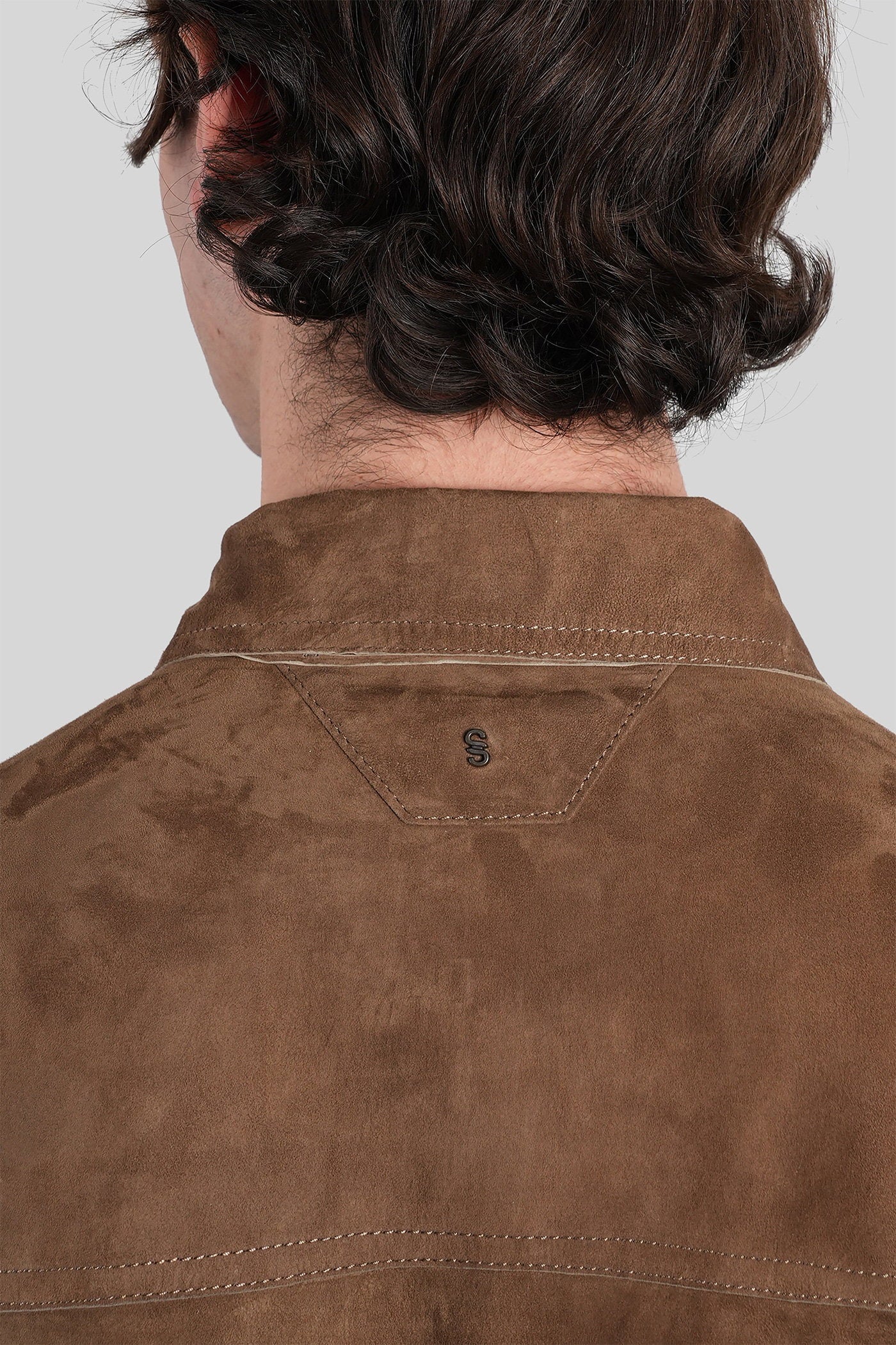 Leather jacket in Camel leather - Image 5