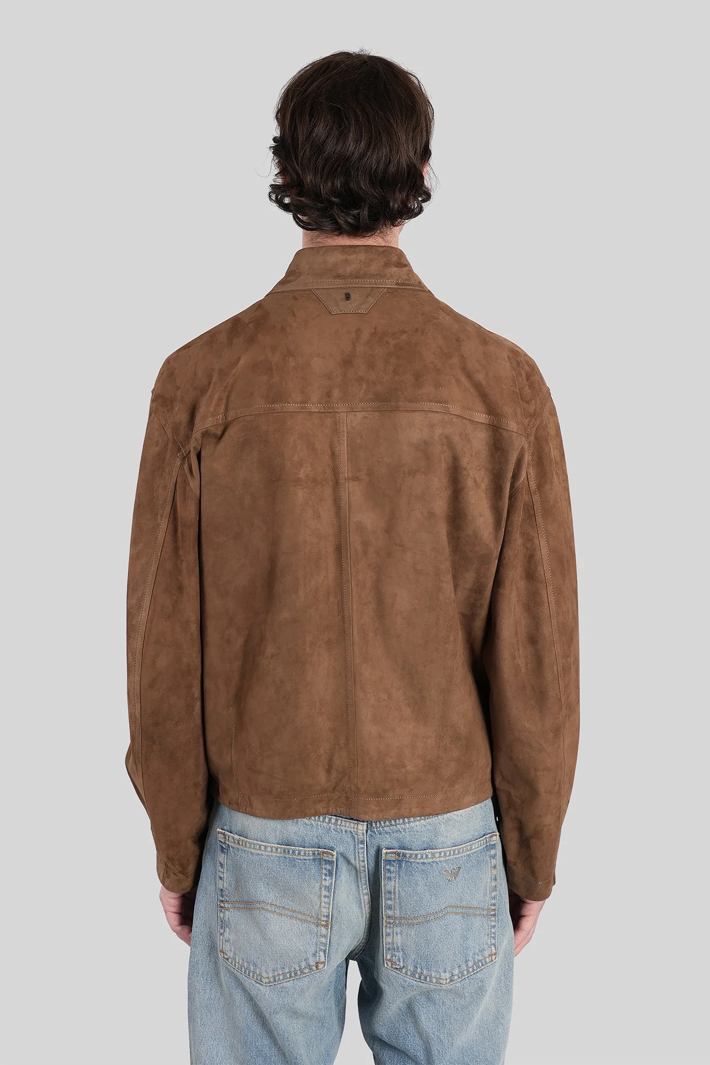 Leather jacket in Camel leather - Image 3