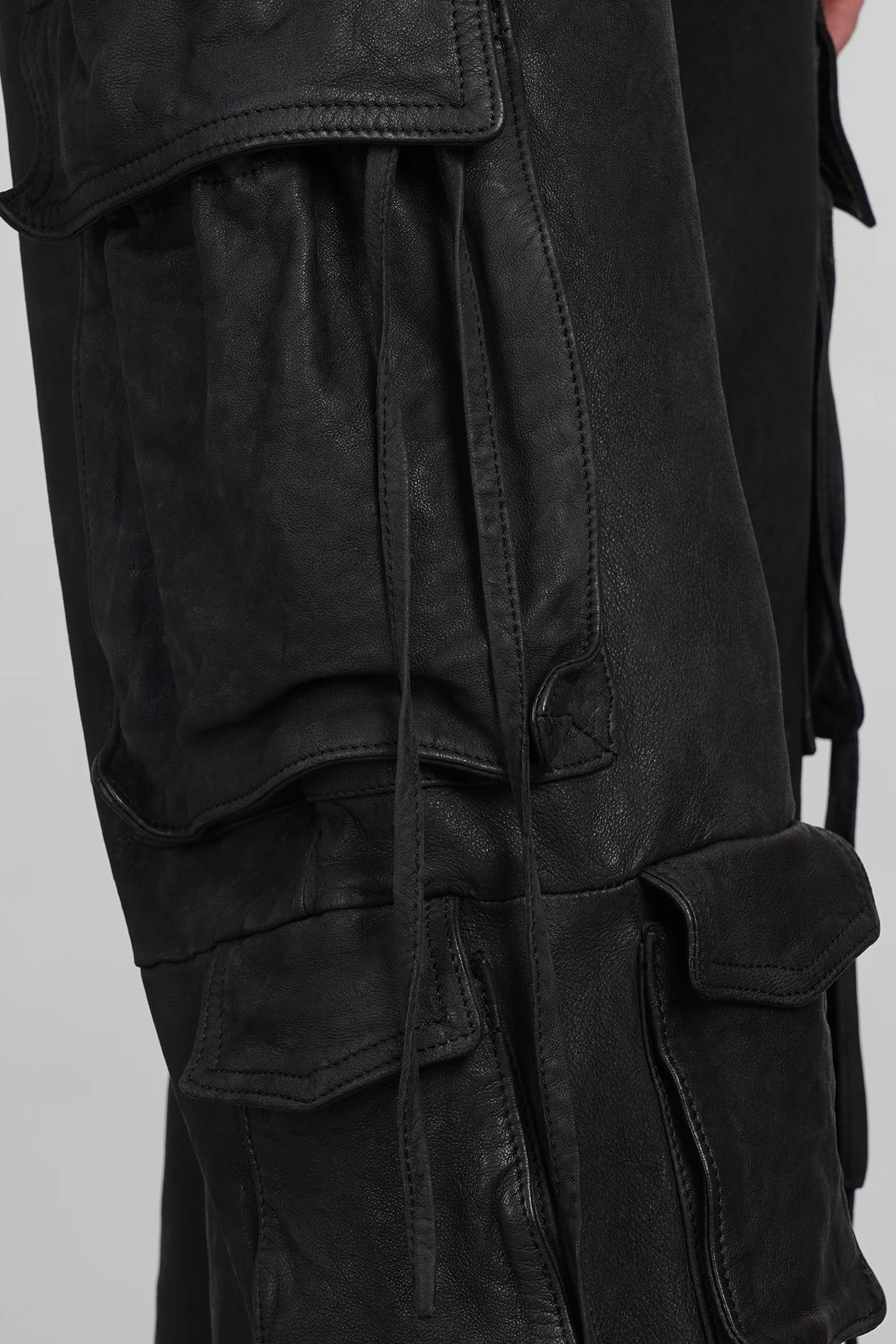 Pants in black leather - Image 5