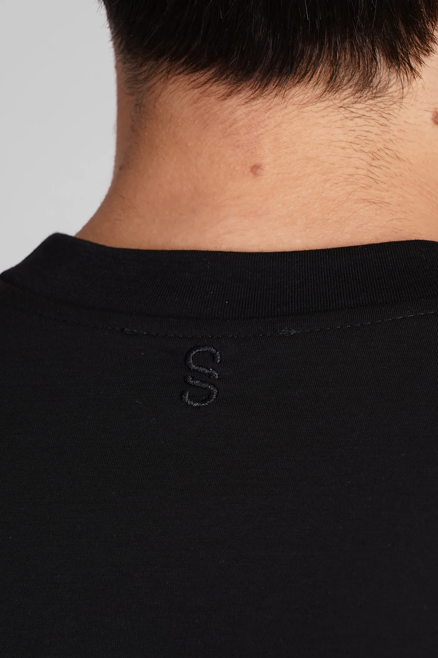 T-Shirt in black cotton - Image 5