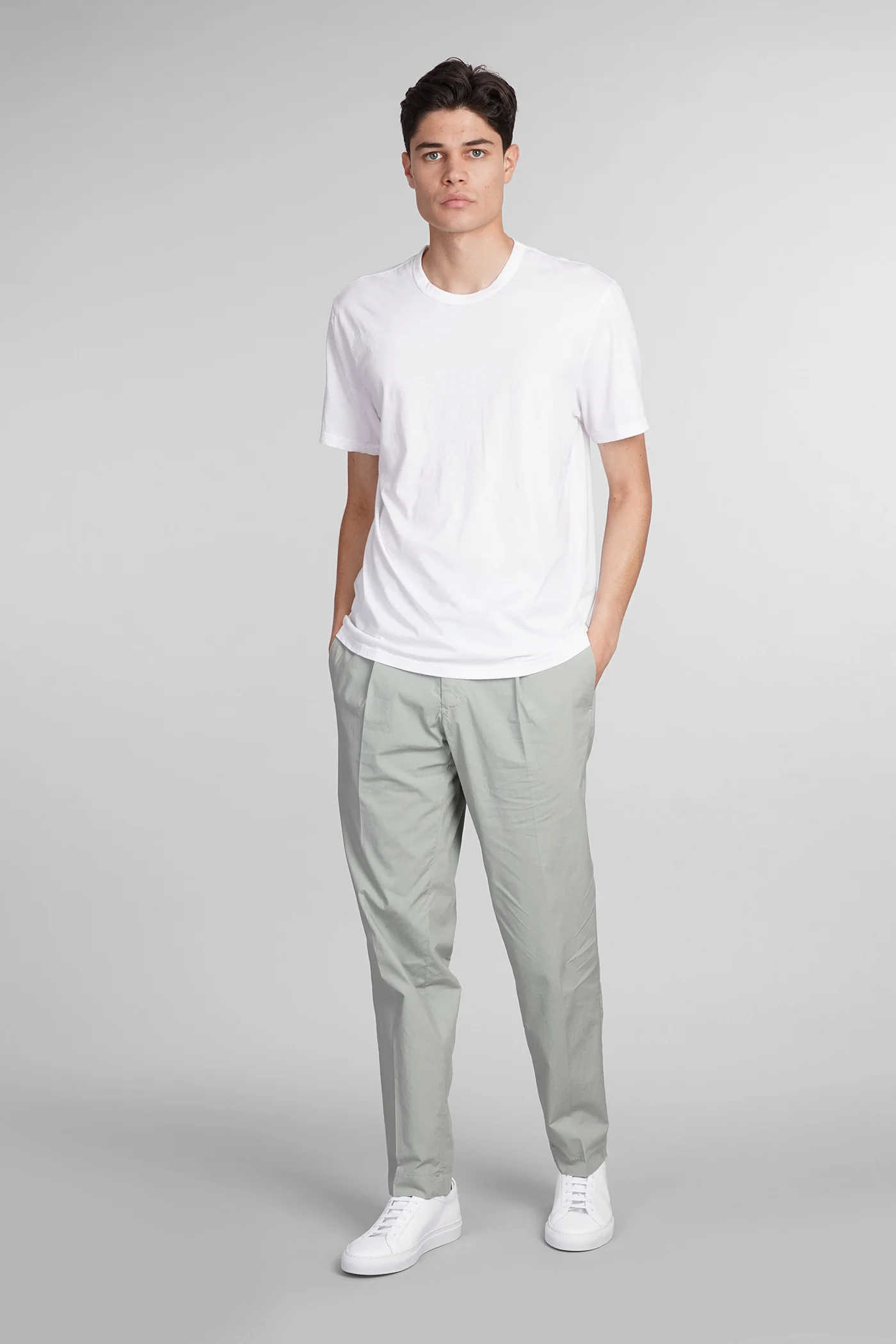 Pants in green cotton - Image 2