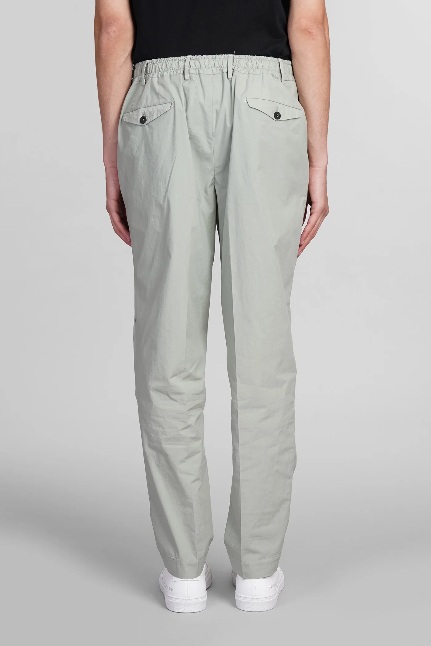 Pants in green cotton - Image 3