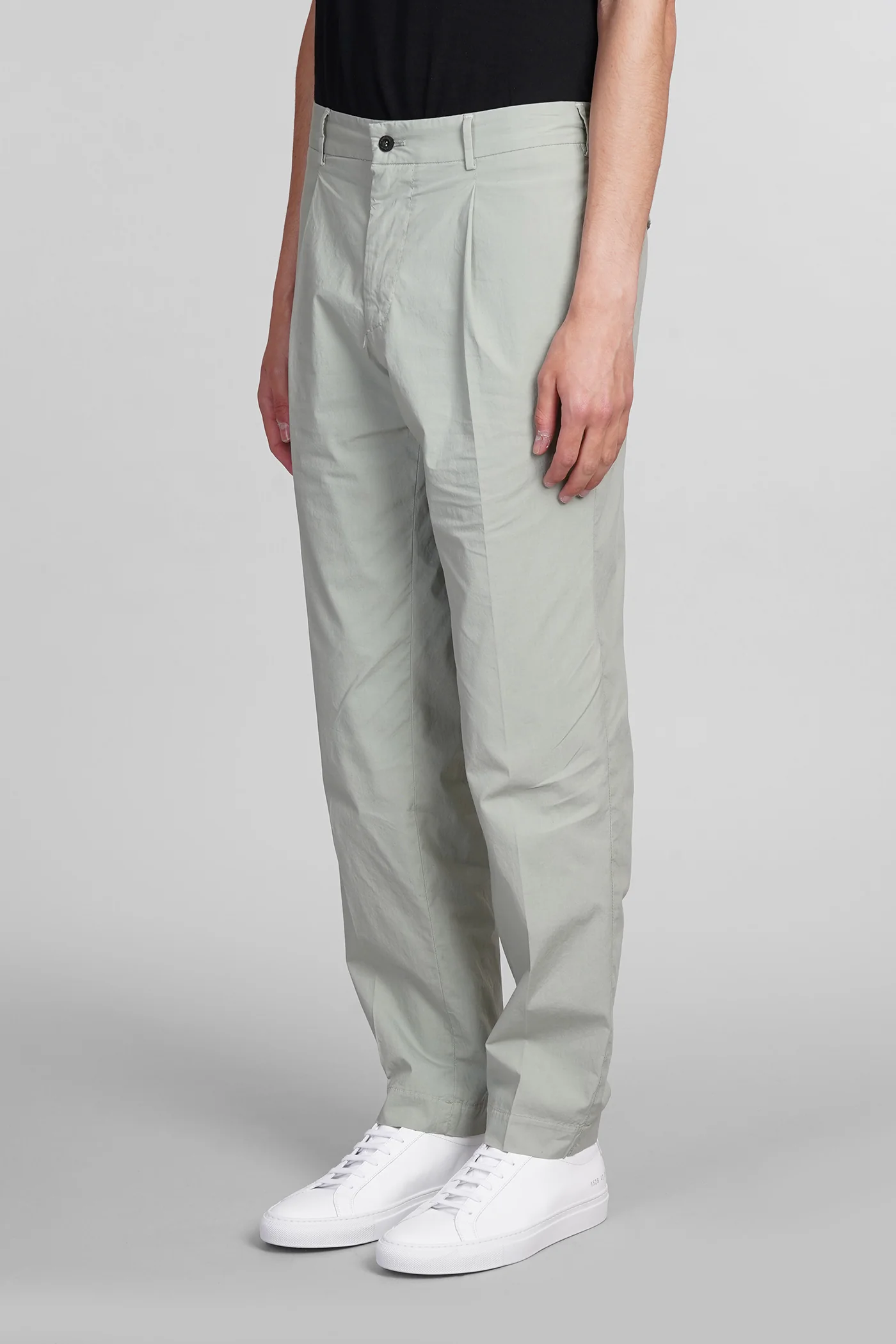Pants in green cotton - Image 4