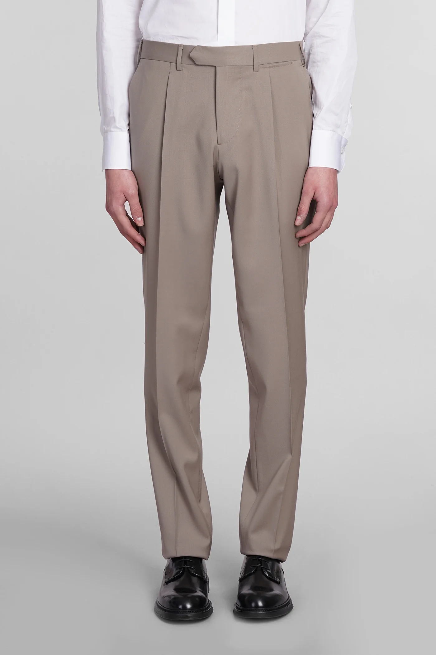 Suit in beige wool - Image 4