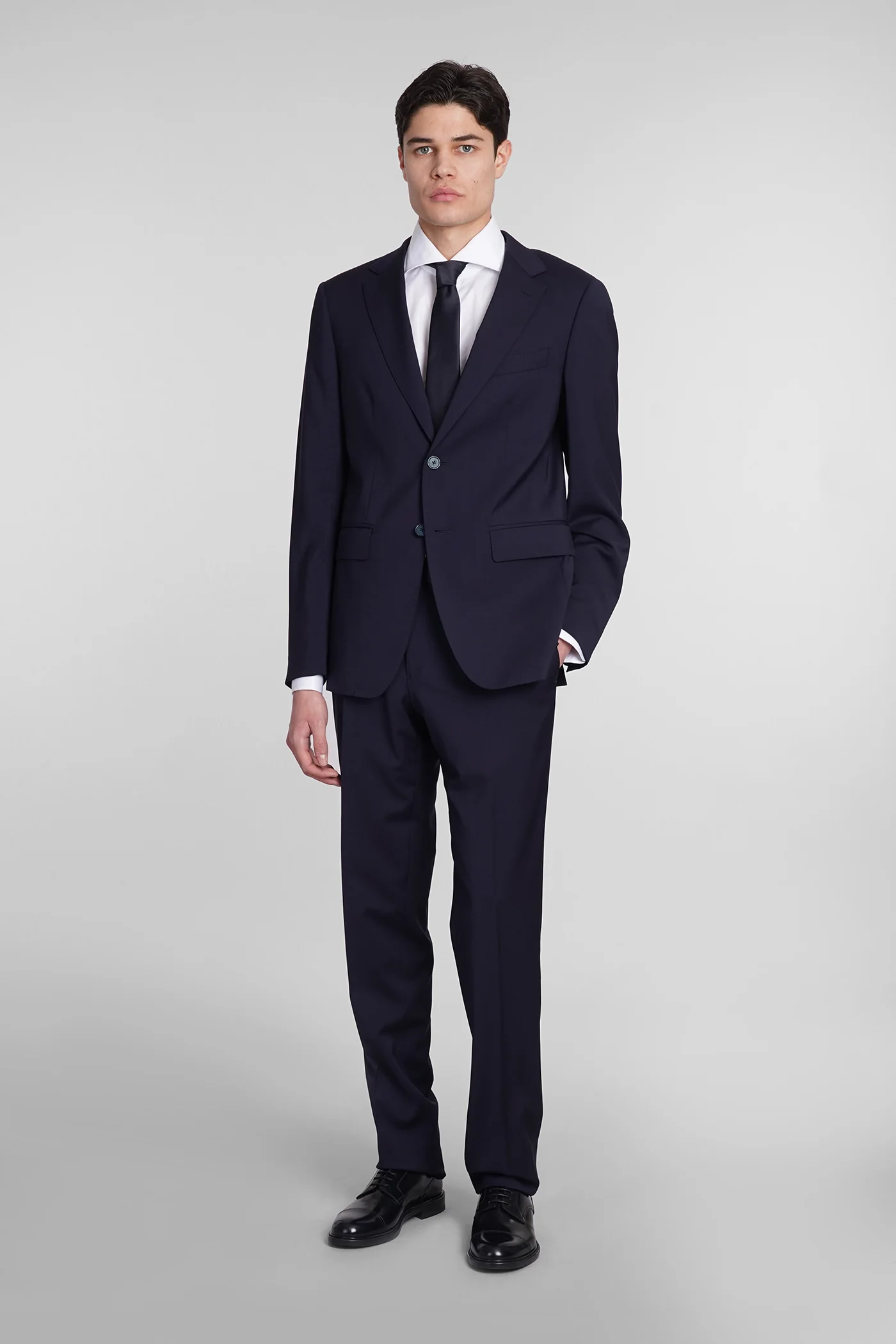 Suit in blue wool - Image 2