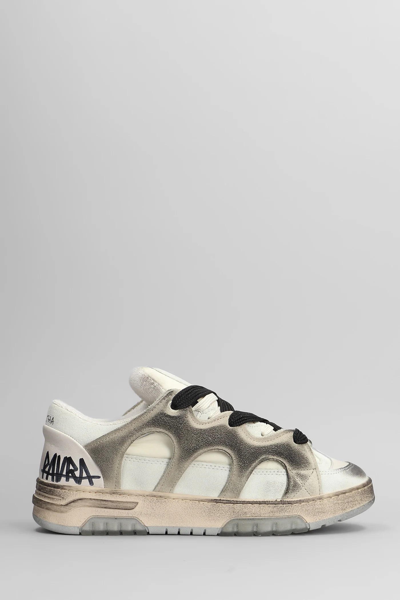 Paura 1 Sneakers in beige suede