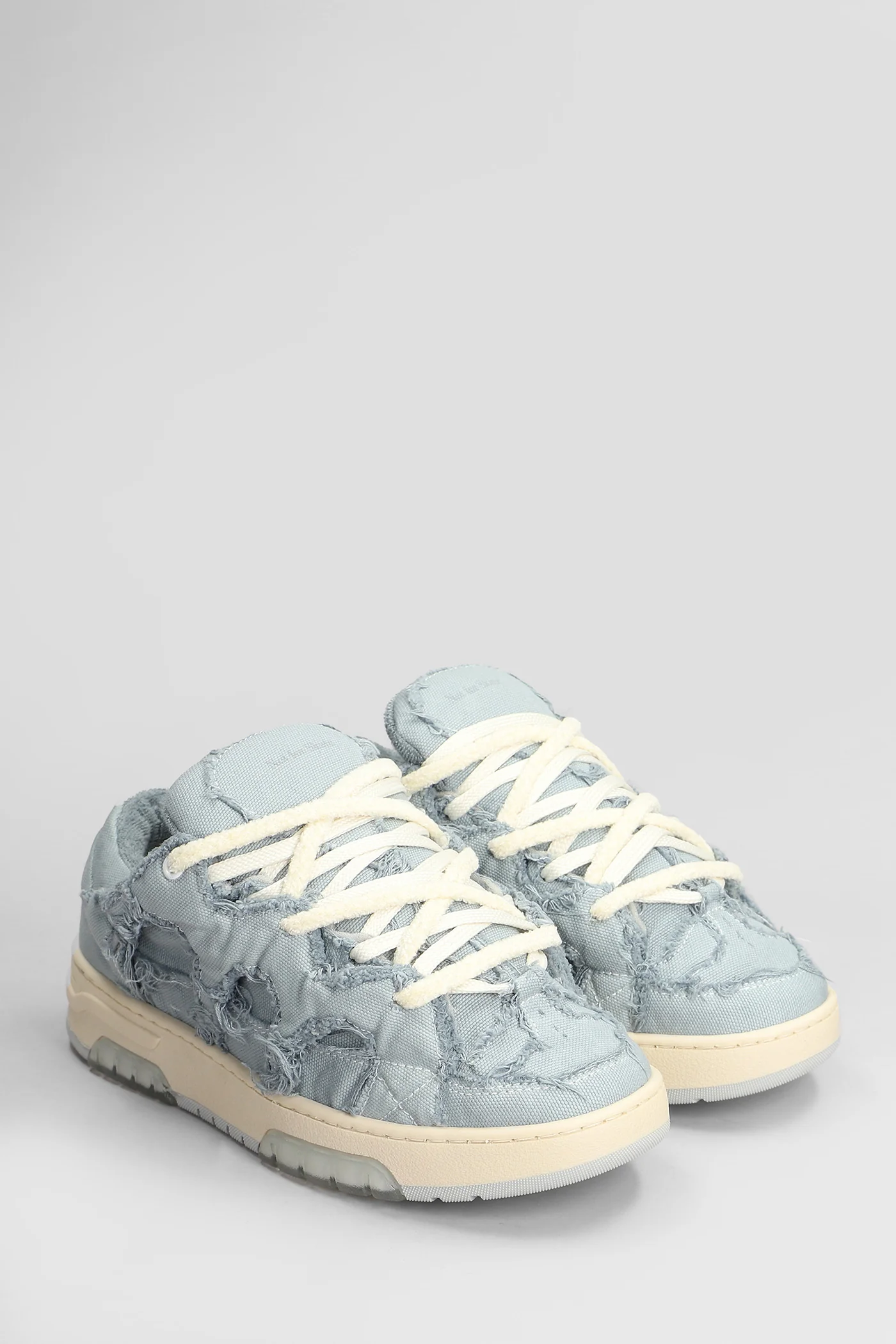 Santha 1 Sneakers in cyan canvas - Image 2