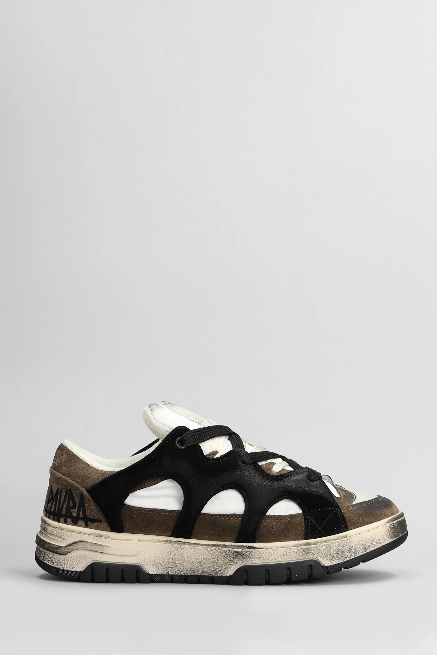 Santha 1 Sneakers in white suede and leather