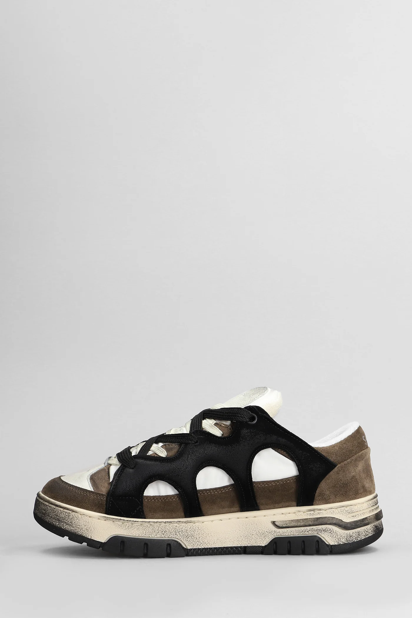 Santha 1 Sneakers in white suede and leather - Image 3