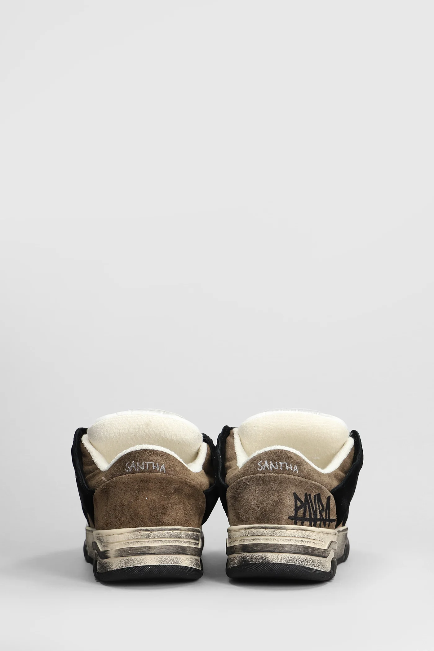 Santha 1 Sneakers in white suede and leather - Image 4