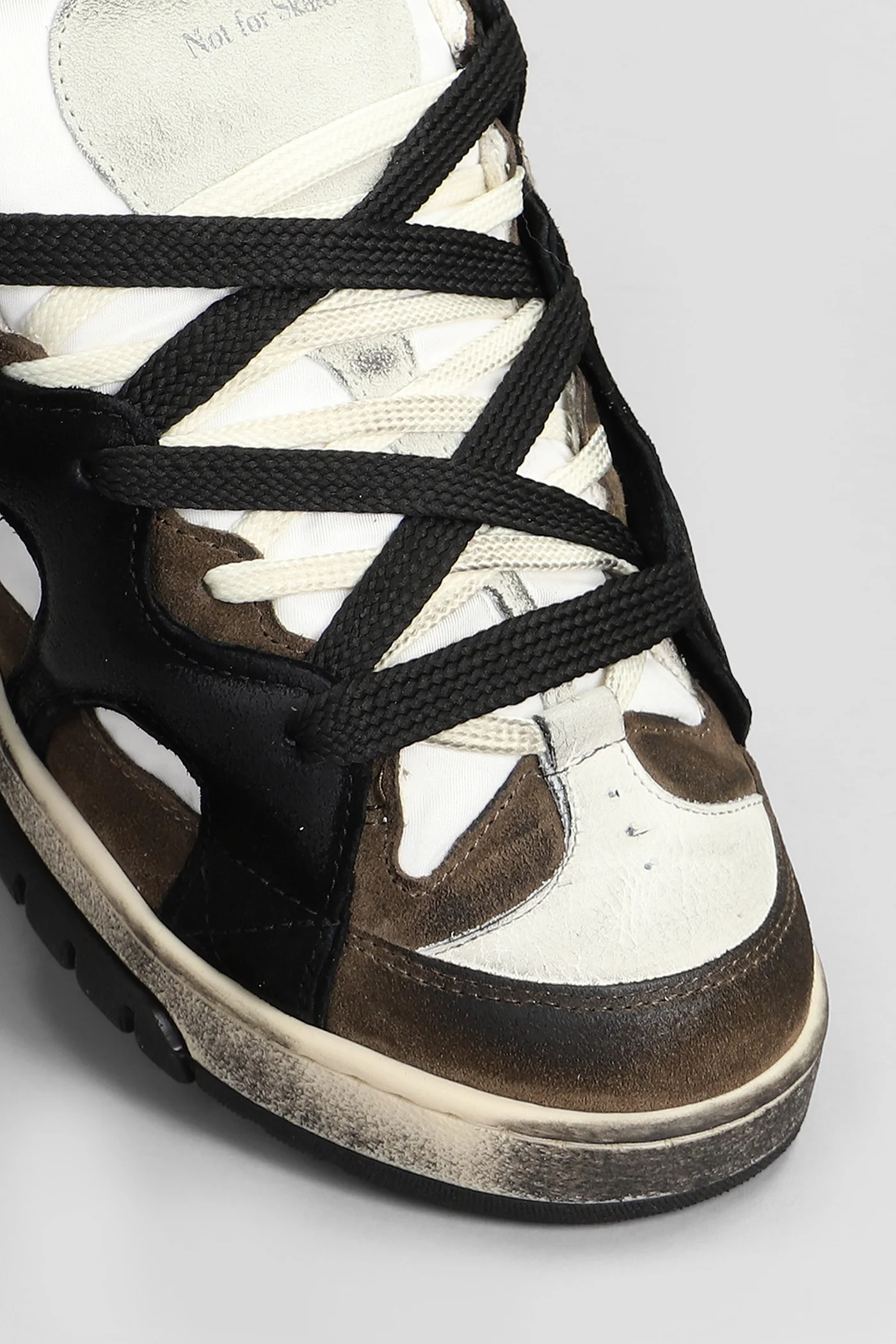 Santha 1 Sneakers in white suede and leather - Image 5