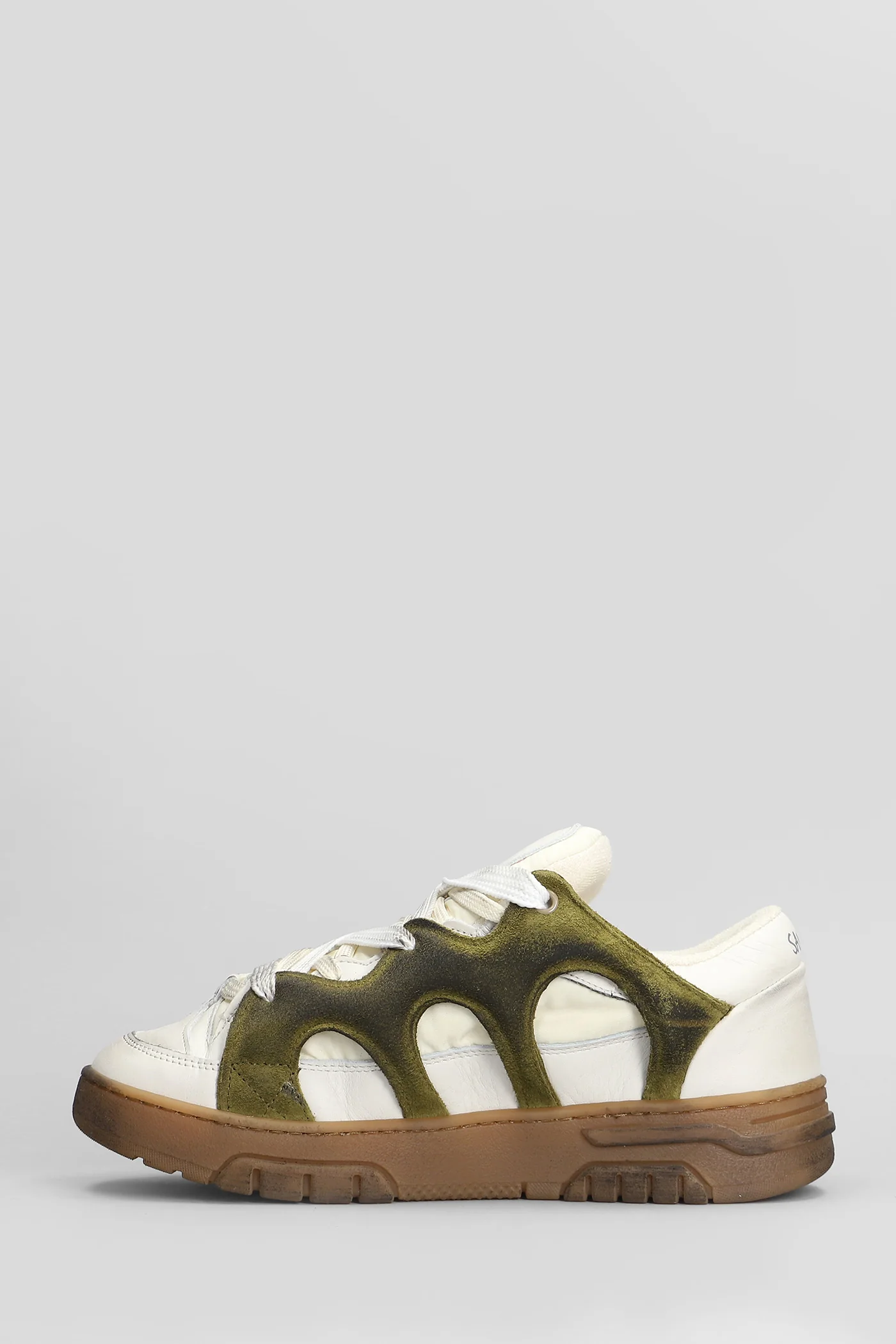 Santha 1 Sneakers in white suede and leather - Image 3