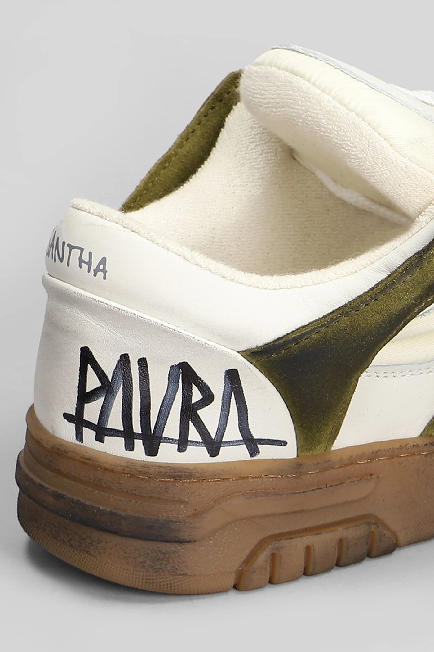 Santha 1 Sneakers in white suede and leather - Image 5