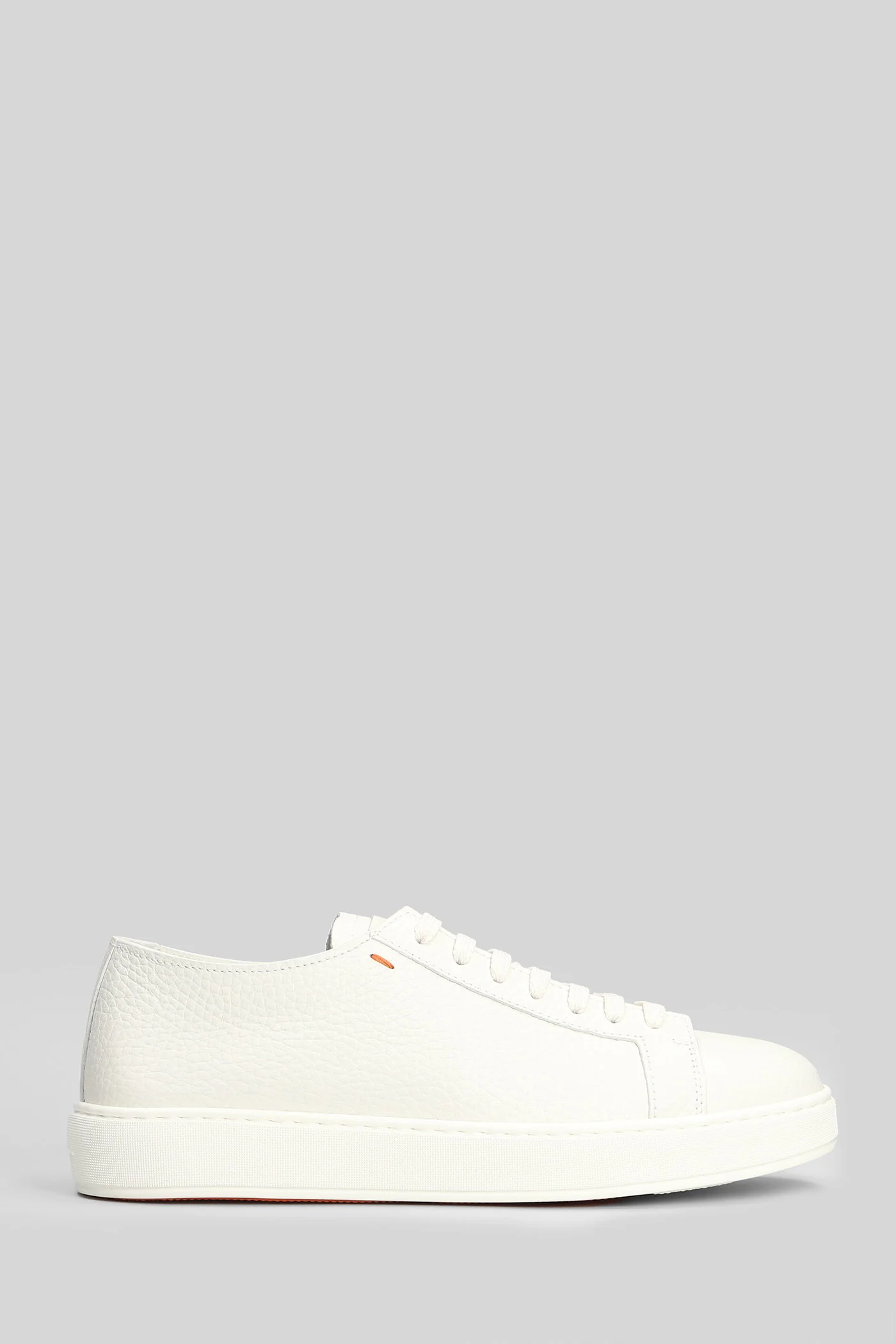 Biking Sneakers in white leather